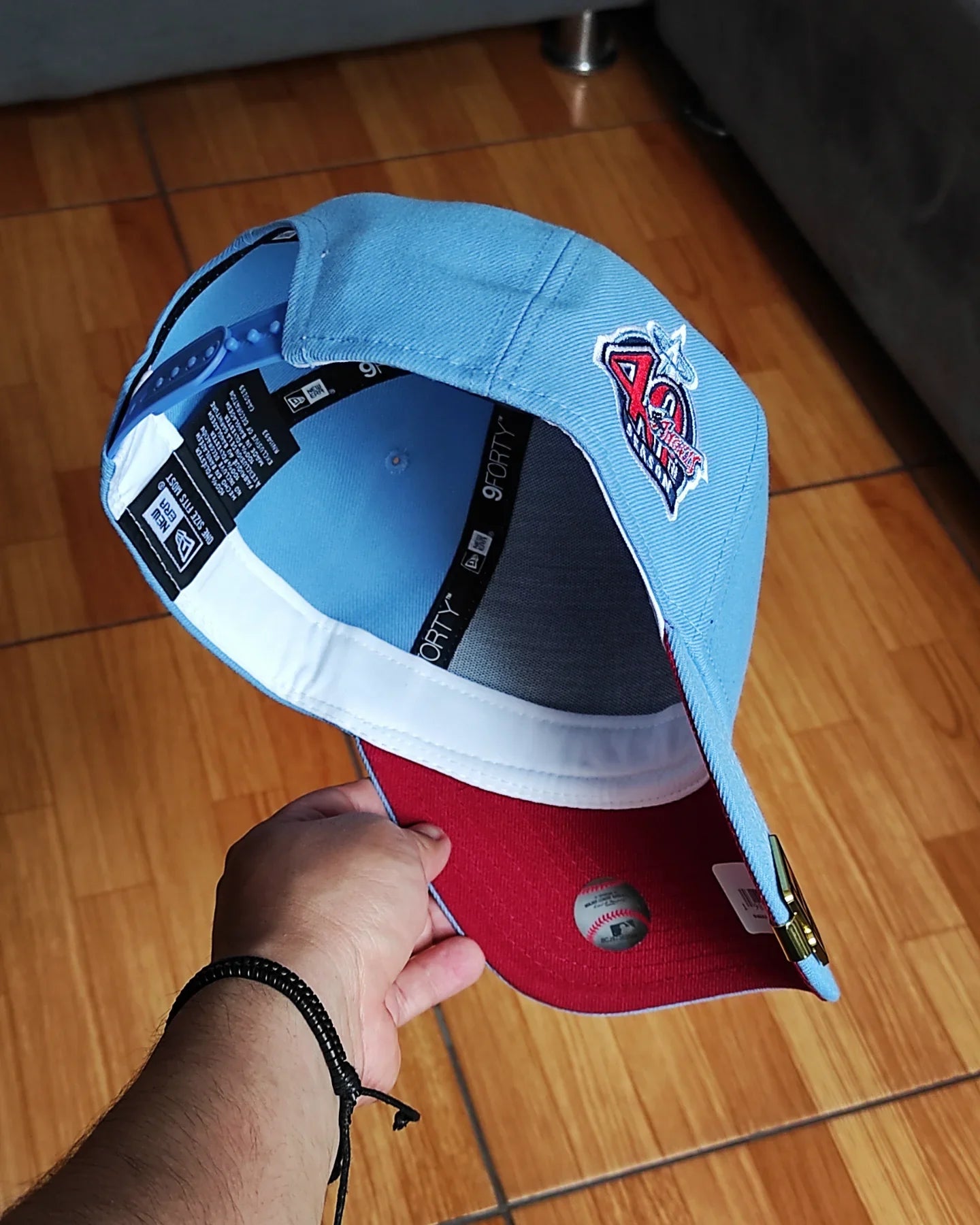 New Era Anaheim Angels Cooperstown Sky Blue 40th Anniversary  9Forty A-Frame Snapback