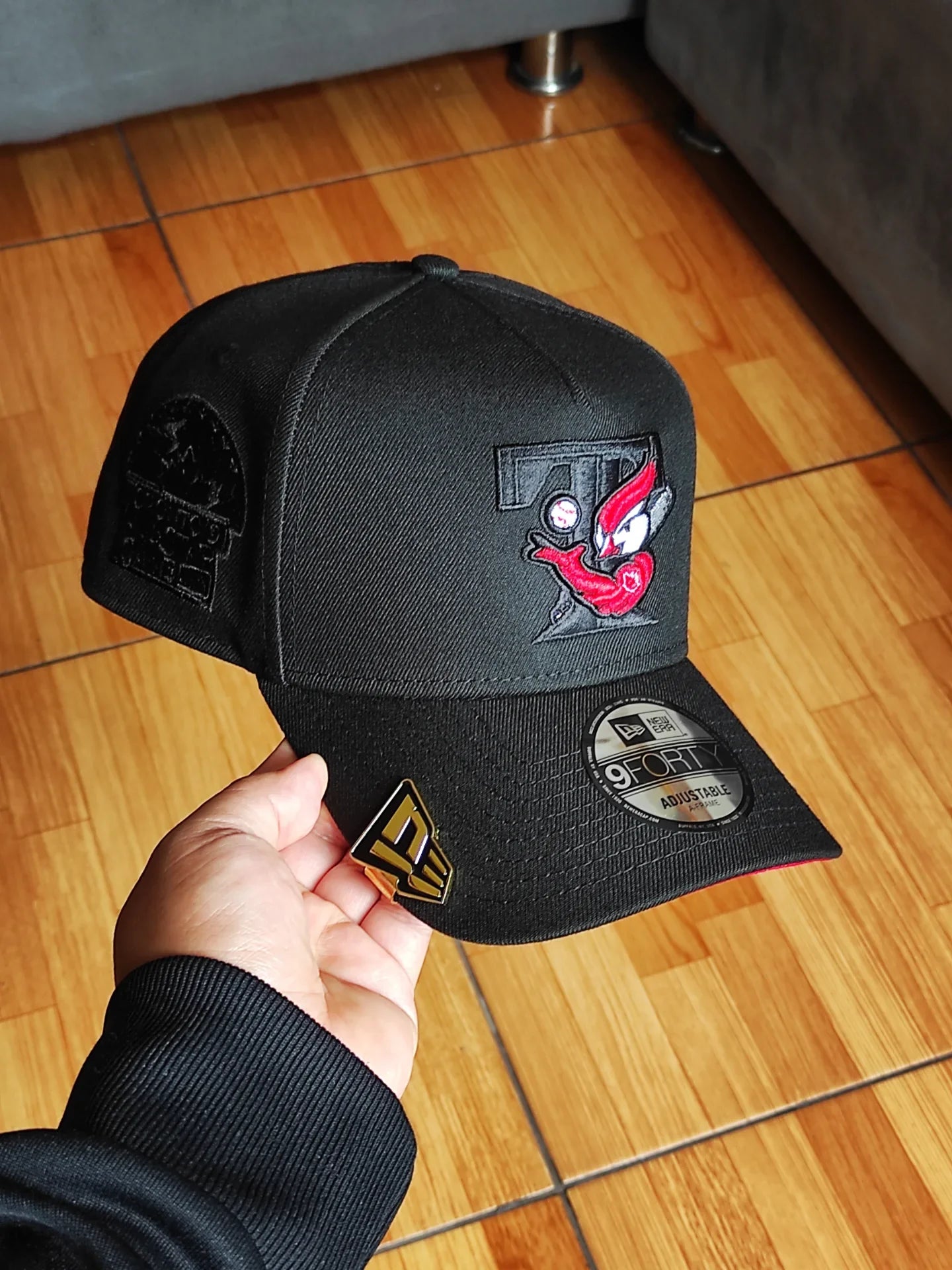 Gorra New Era Toronto Blue Jays All Star 1991 Edición Black Out Roja 9Forty A Frame Snapback