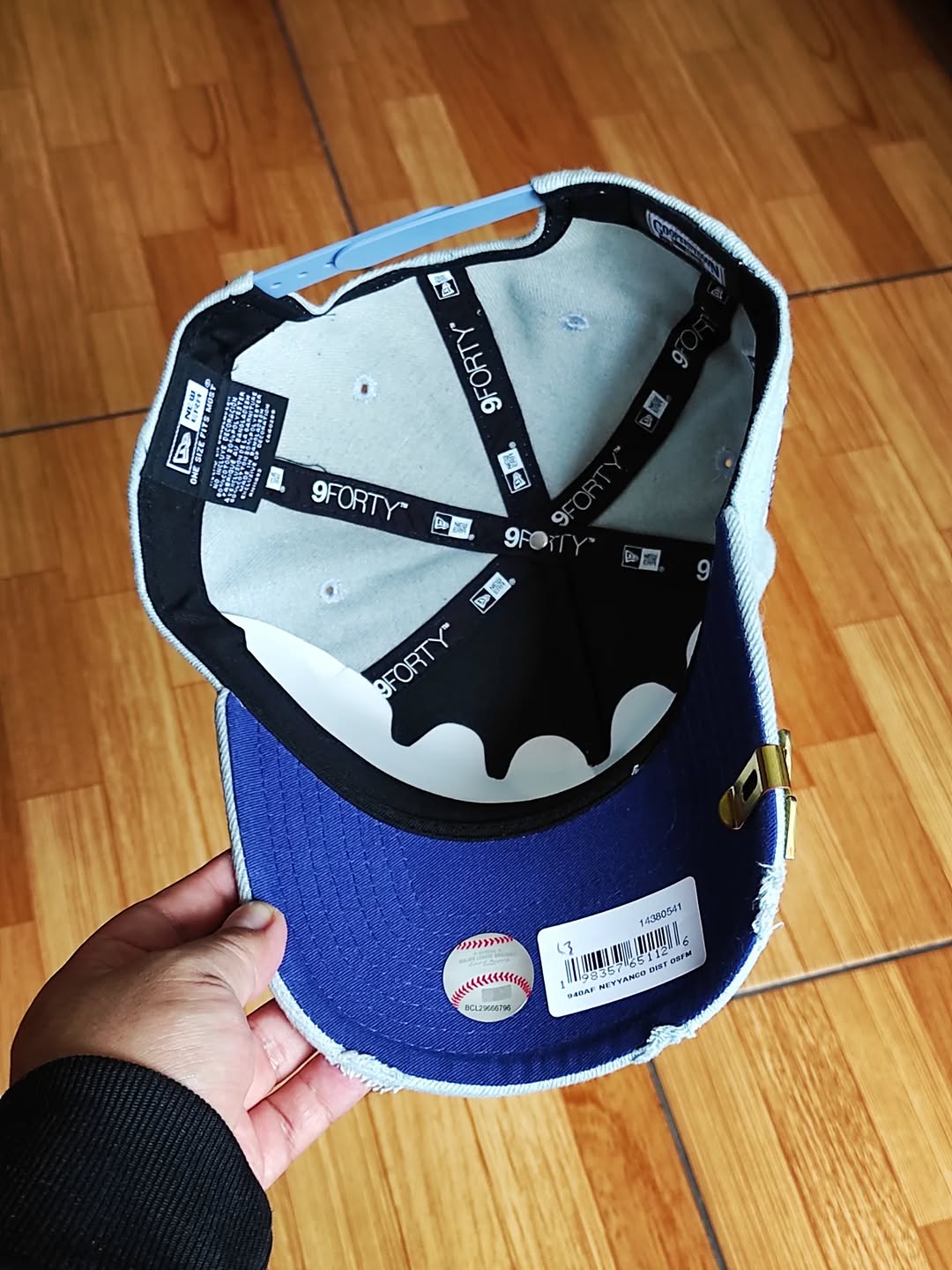 Gorra New Era New York Yankees World Series de denim 9FORTY A-FRAME