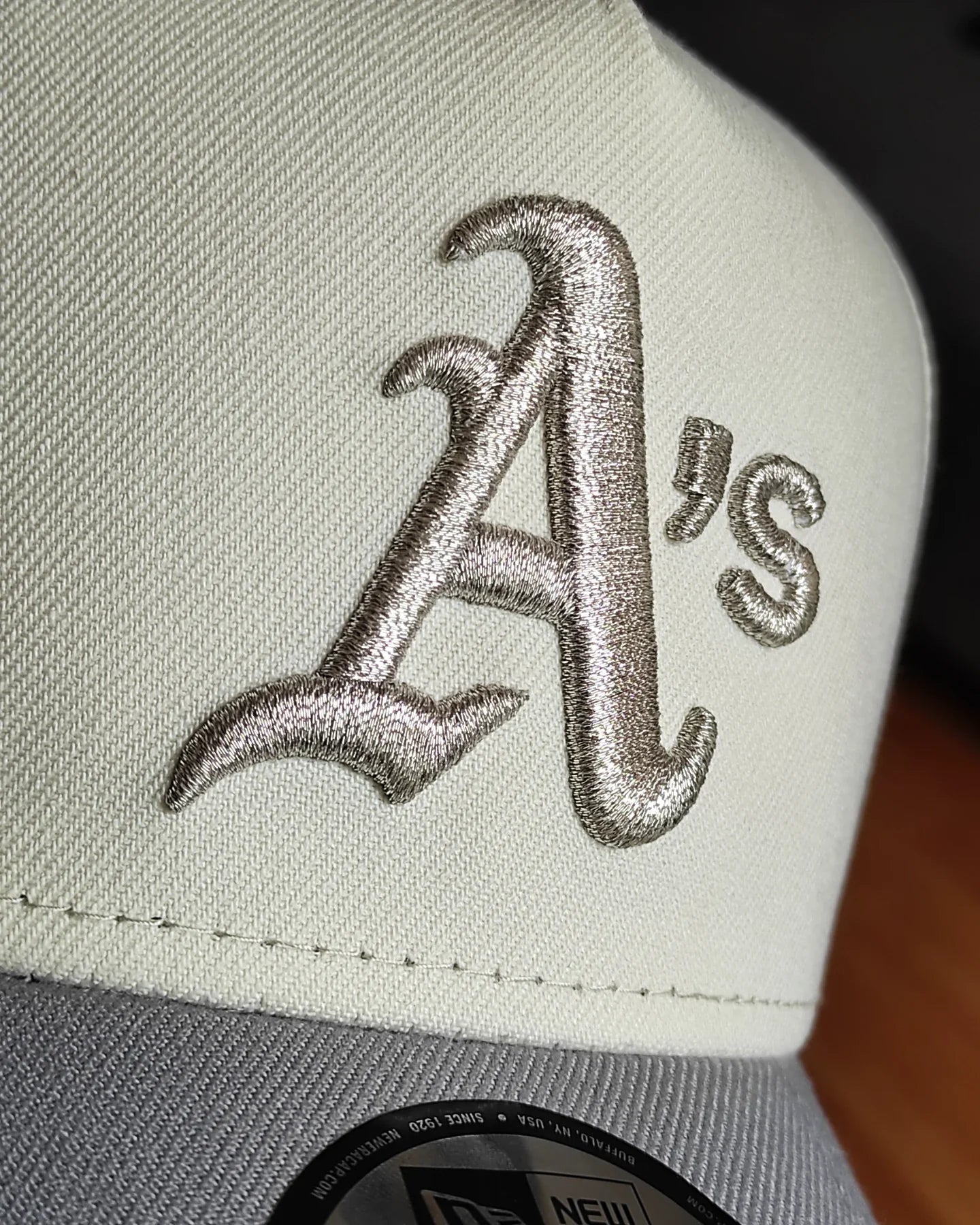 Gorra New Era Oakland Athletics World Series 1989 Metallic Chrome Two Tone A Frame 9Forty Snapback