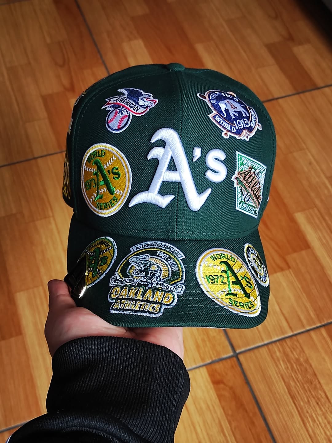 Gorra New Era 59FIFTY Fitted de los Oakland Athletics estampada