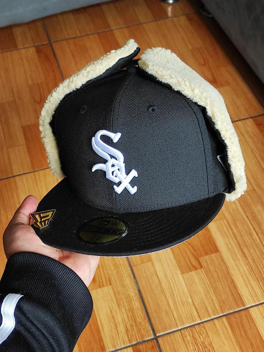 Chicago White Sox 05 WS Dogear New Era 59Fifty Fitted - Negro, Blanco, Gris