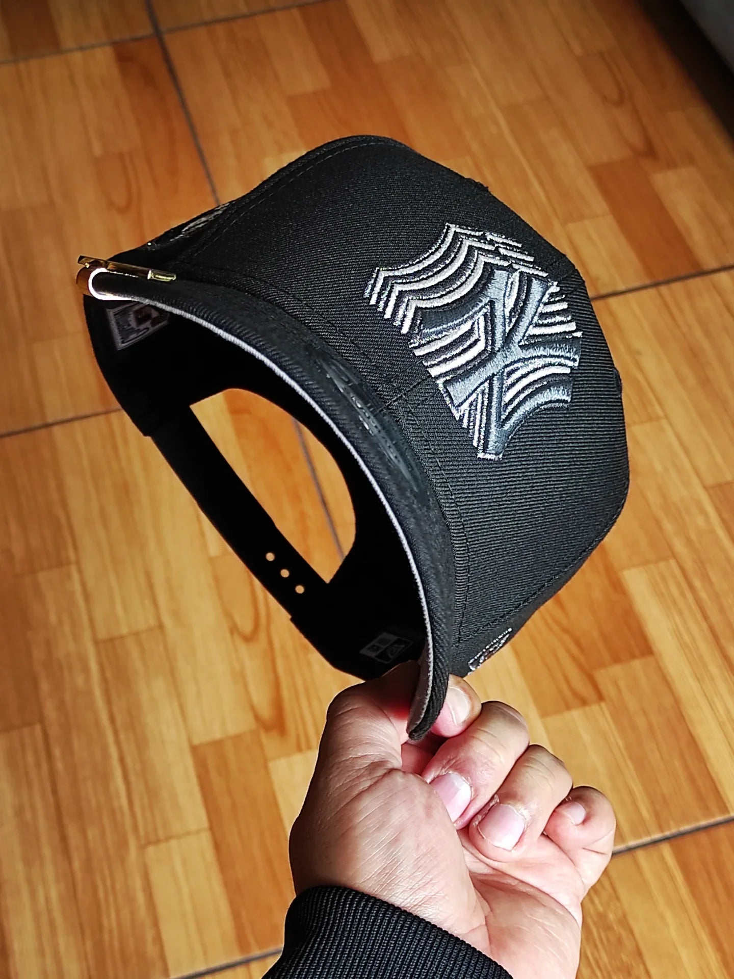 Gorra New Era 9Fifty snapback edición negra de los New York Yankees de la Serie Mundial de 1949