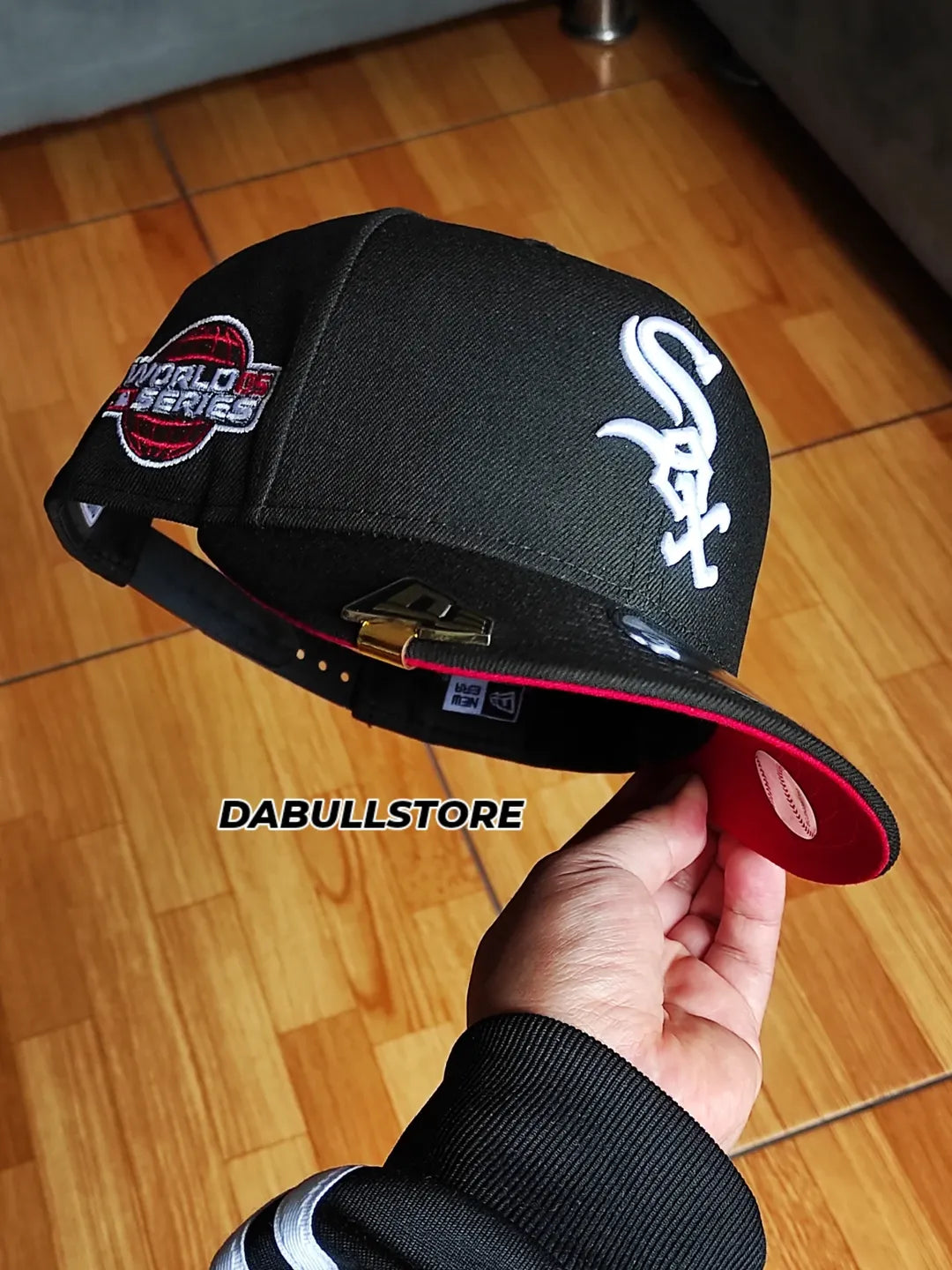 Gorra New Era Chicago White Sox World Series negra y roja 9FIFTY snapback