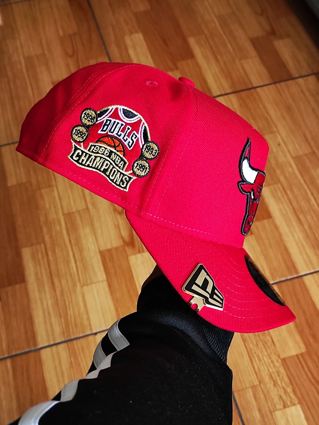 New Era Chicago Bulla NBA champions 1996 red 9Fifty A Snapback