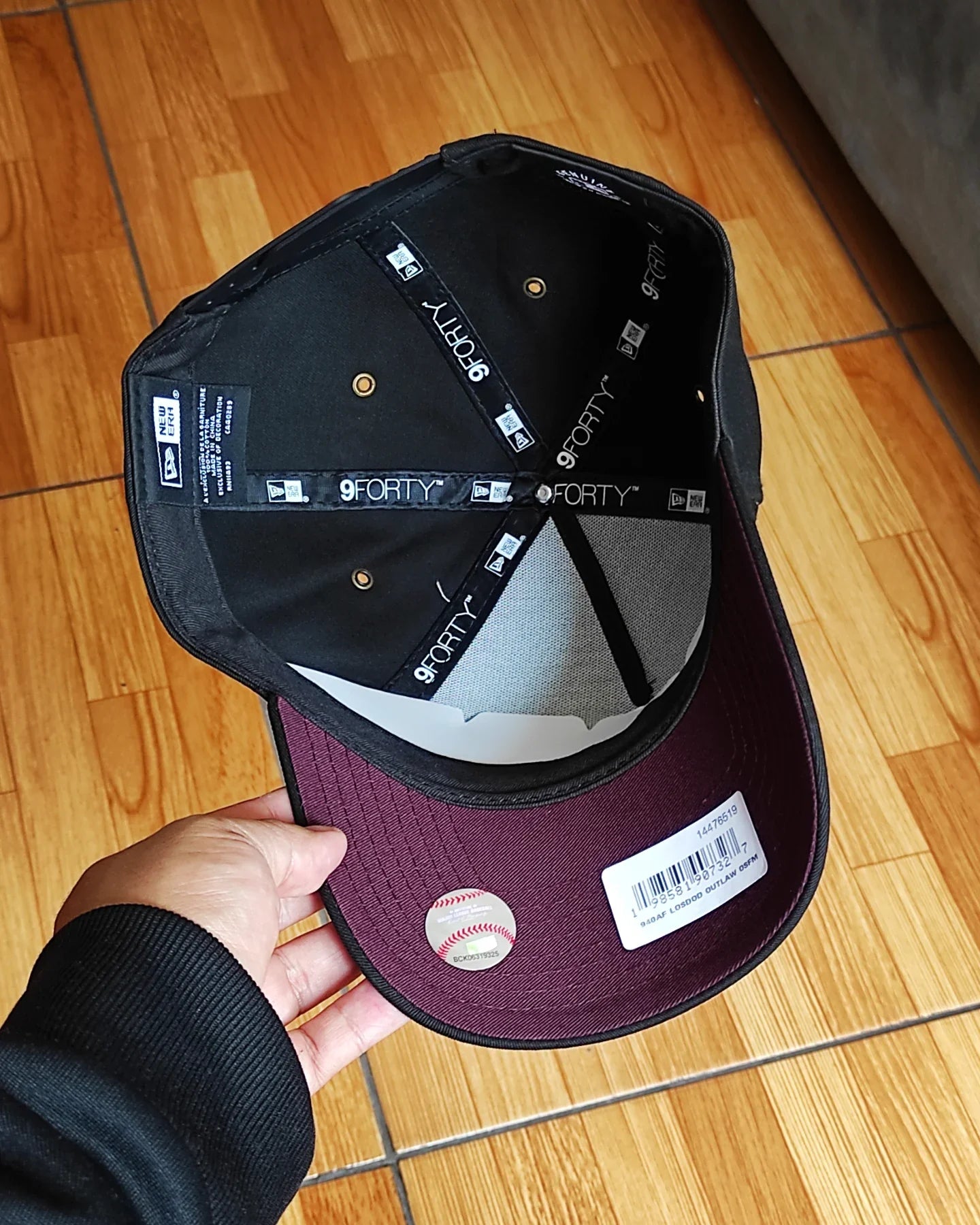 Gorra New Era Los Angeles Dodgers Star ✨ negra/morada 9 FORTY A-FRAME