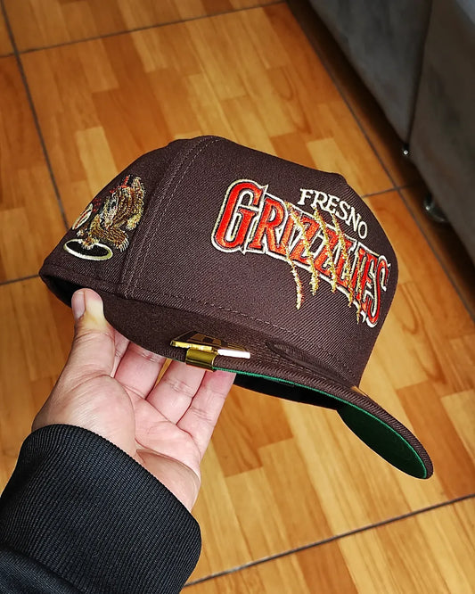 Gorra snapback 9FIFTY a-frame Gold edition de los New Era Fresno Grizzlies