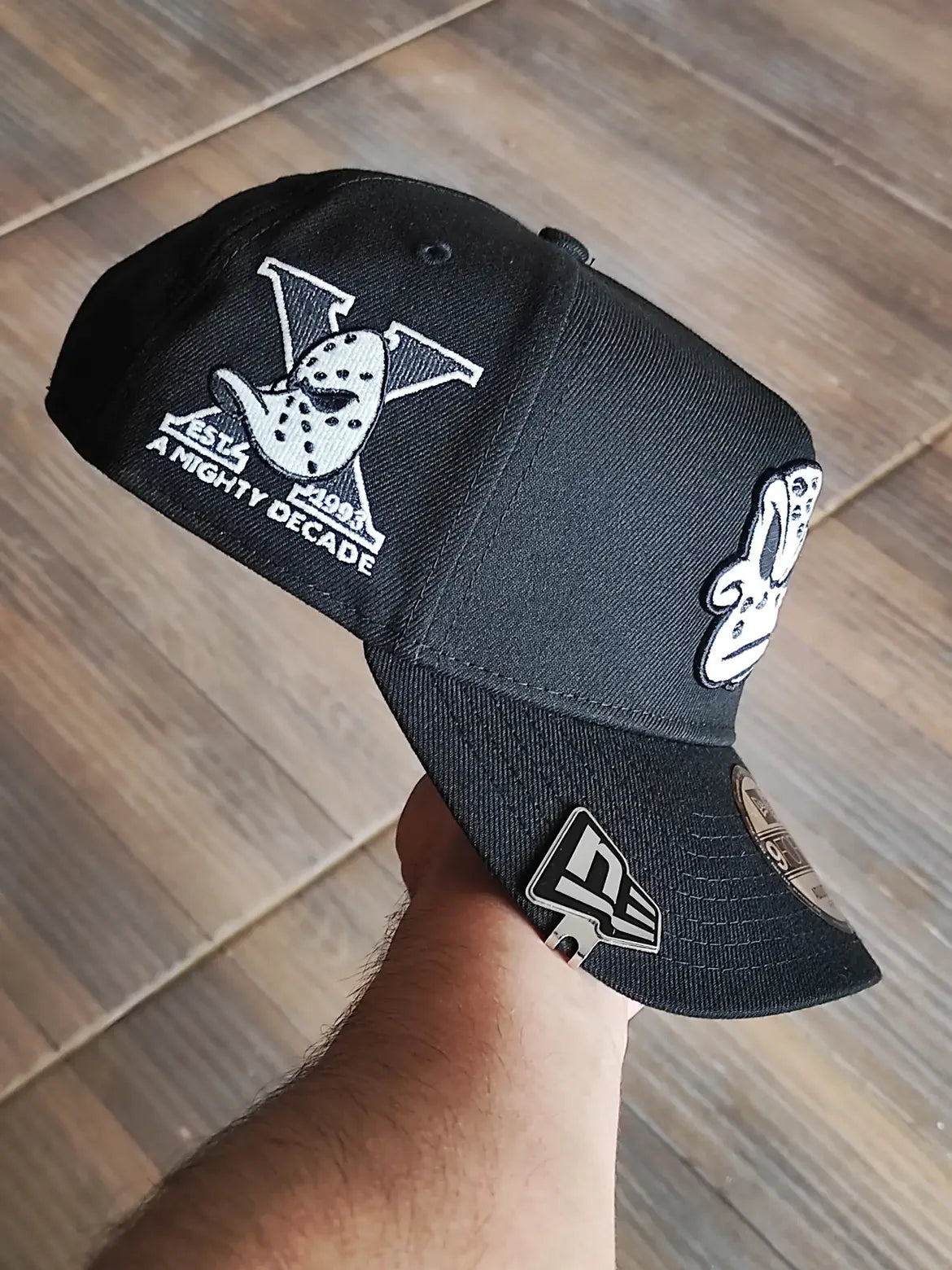 New Era Anaheim Ducks 10th Anniversary Black Prime Edition 9Forty A Frame Snapback Hat