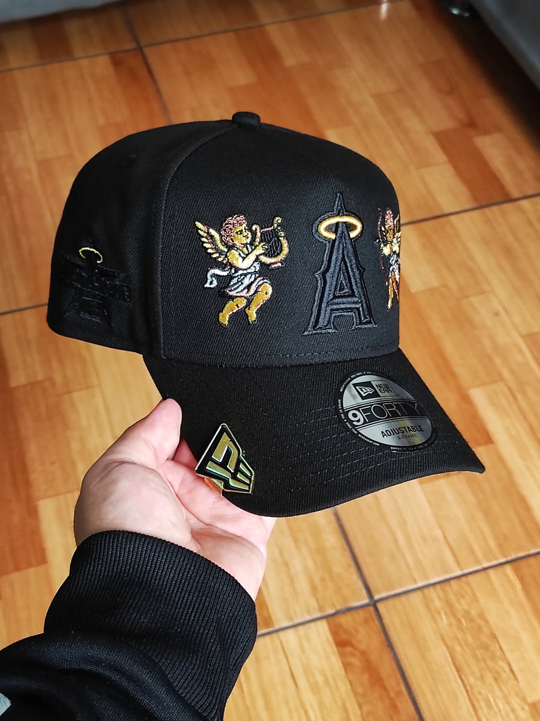 Gorra 9FORTY A-Frame Cupid negra de New Era de los Angels