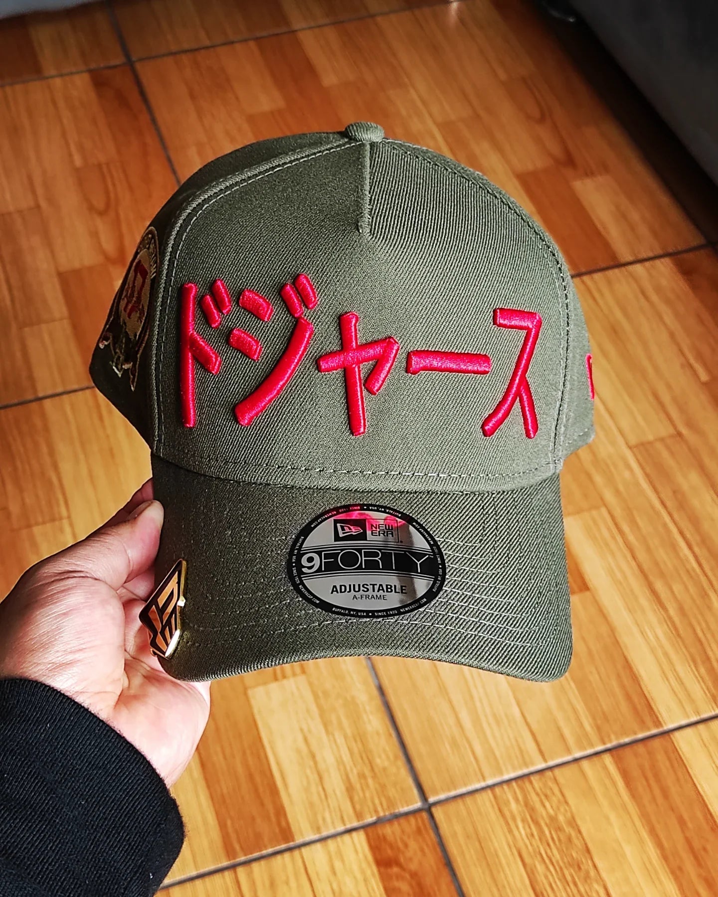 New Era Los Angeles Dodgers OHTANI verde oliva rojo 9FORTY AFRAME
