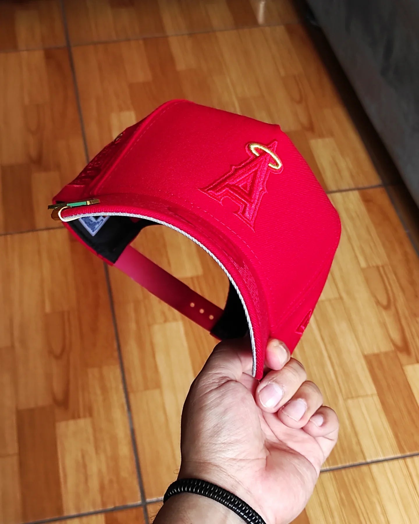 Gorra New Era Anaheim Angels Stadium 50th Anniversary All Red Edition 9Forty A Frame Snapback