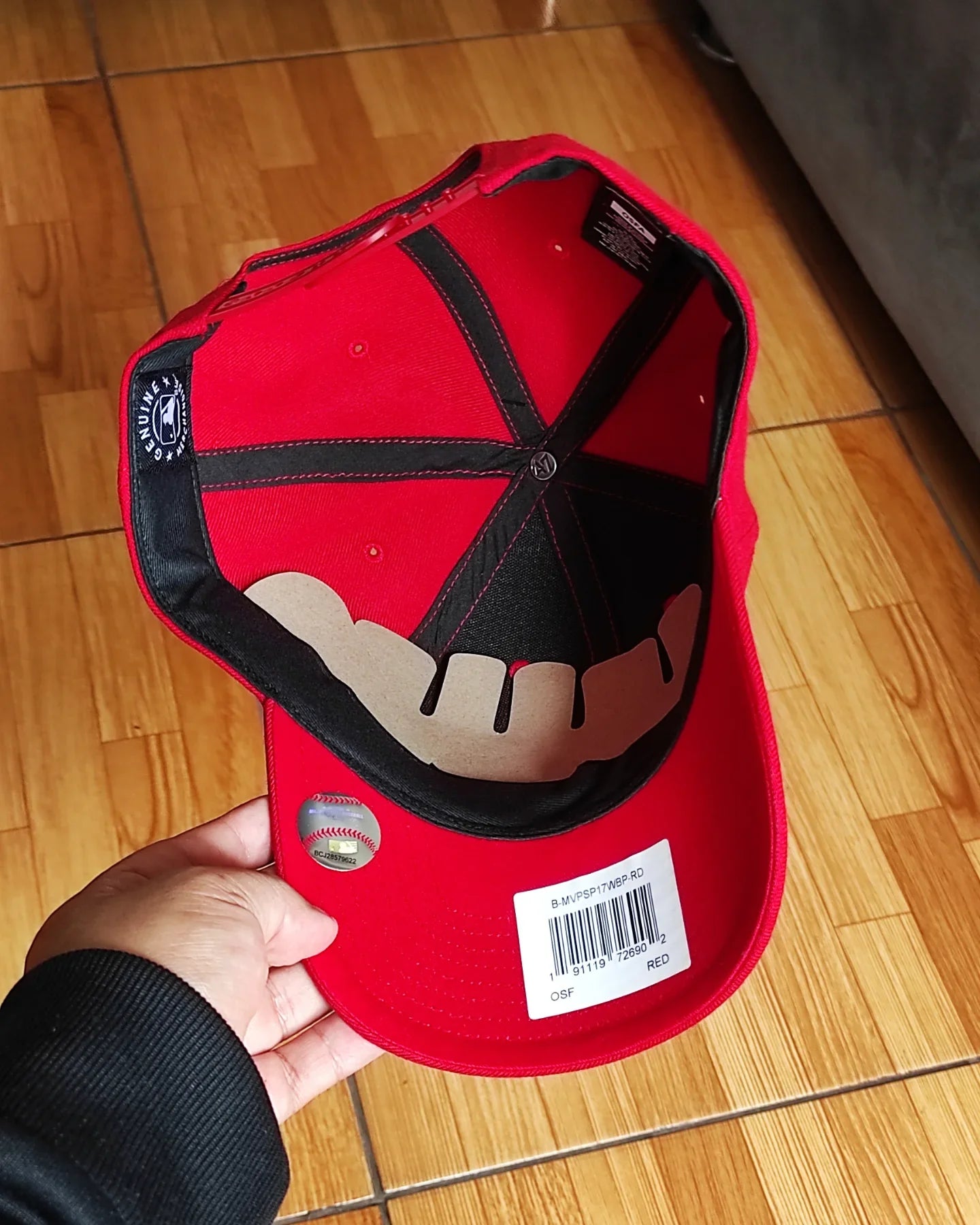 Gorra ajustable MVP roja de los New York Yankees de 47 Brand