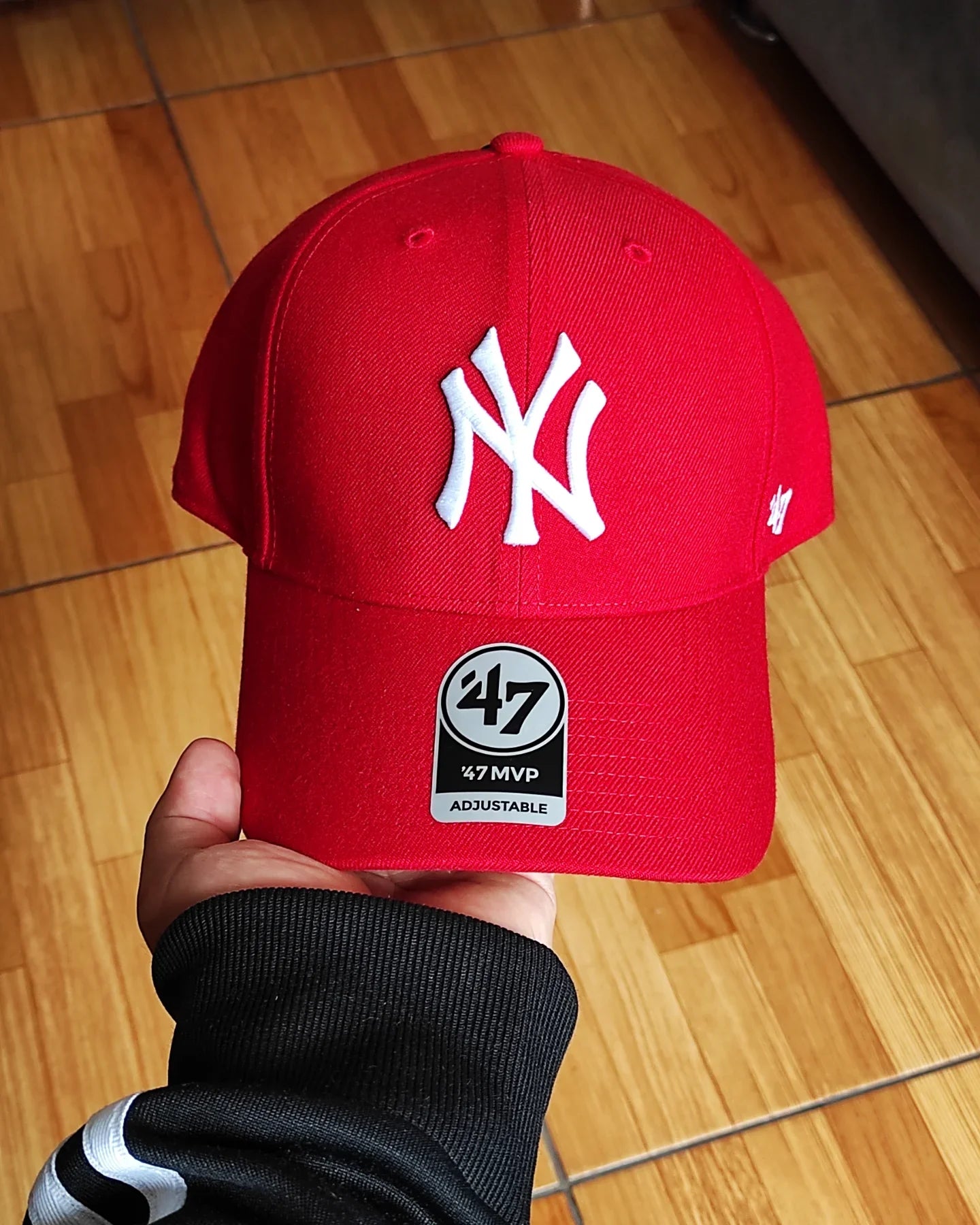 Gorra ajustable MVP roja de los New York Yankees de 47 Brand