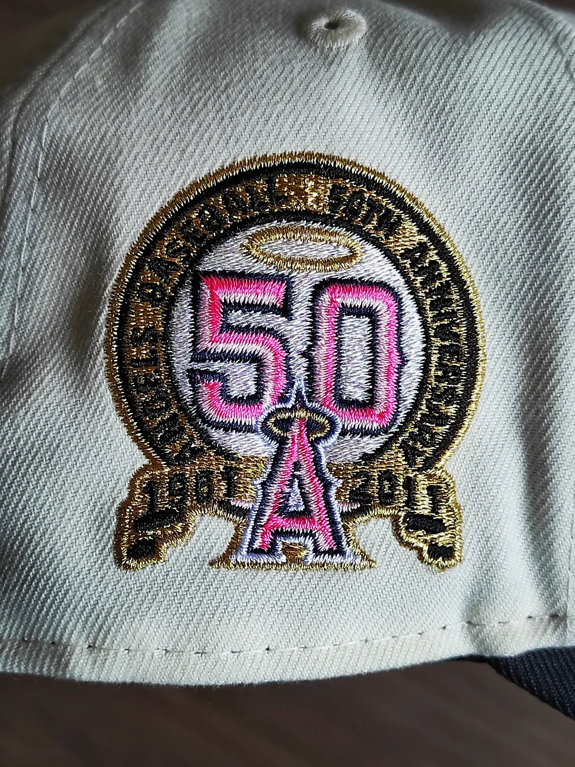 New Era Anaheim Angels 50th Anniversary Clouds Black Prime Edition 9Fifty aframe Hat