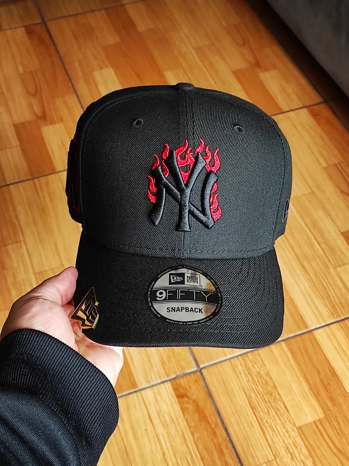 Gorra snapback 9FIFTY New Era New York Yankees llama 🔥 edición negra