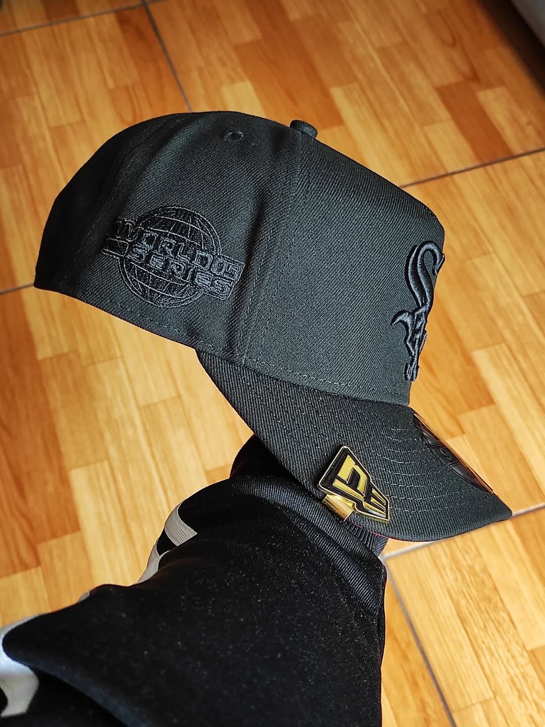 Gorra New Era Chicago White Sox World Series negra y roja 9FIFTY SNAPBACK