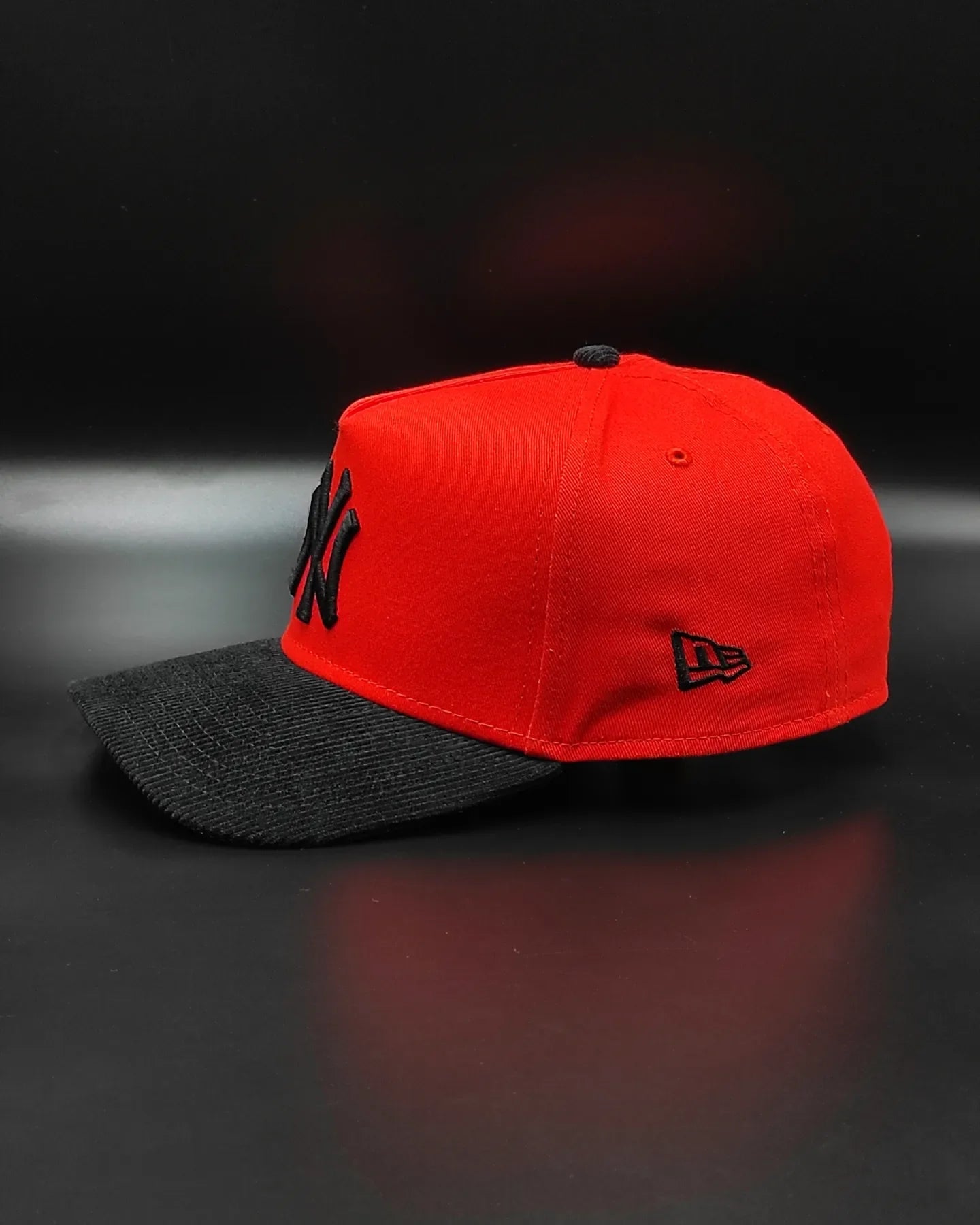 New Era New York Yankees naranja/negro🎃 Gorra Snapback aframe de pana 9forty
