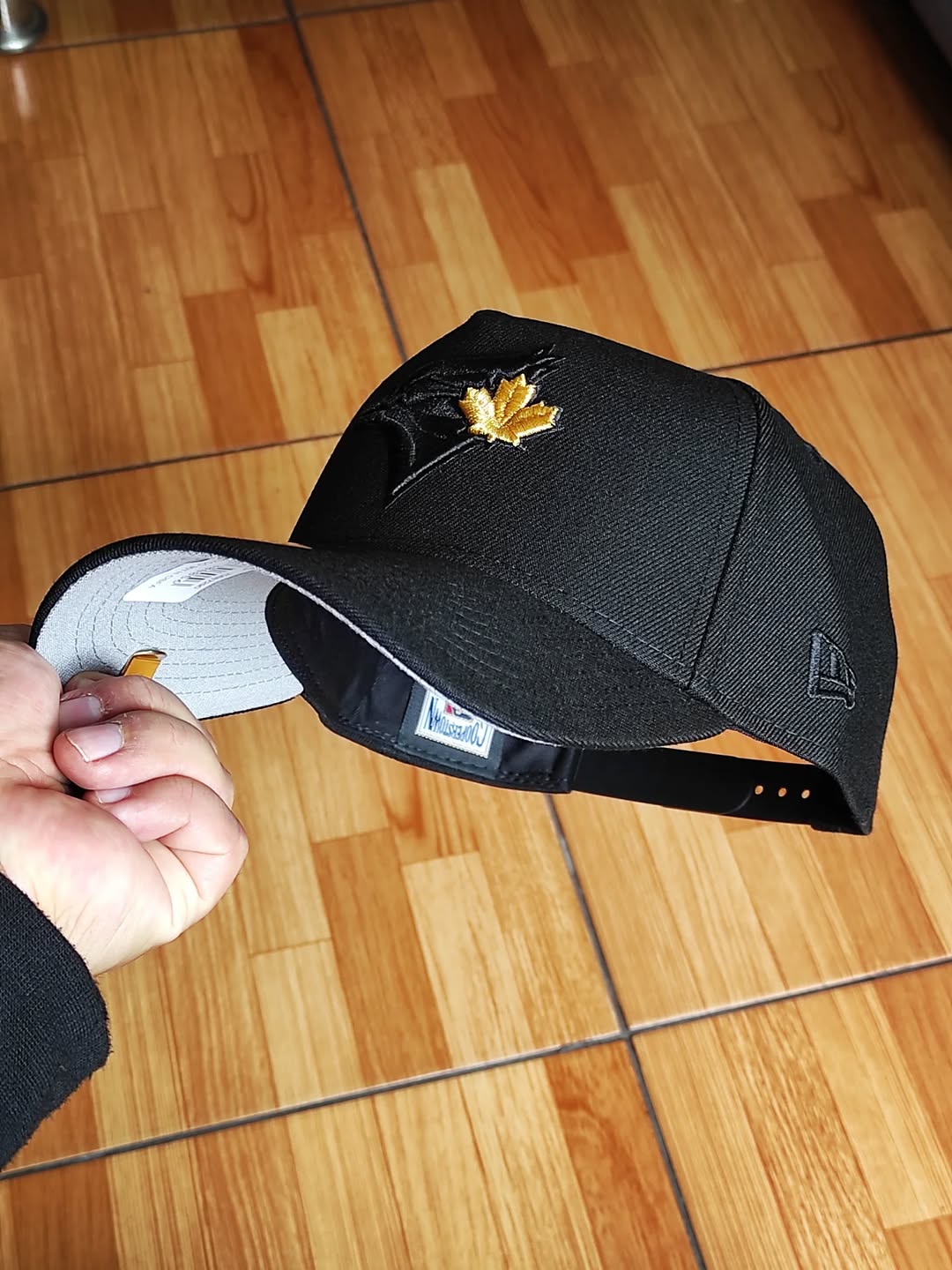 Gorra snapback 9Forty A-Frame New Era Toronto Blue Jays 40th Season Negra Dorada