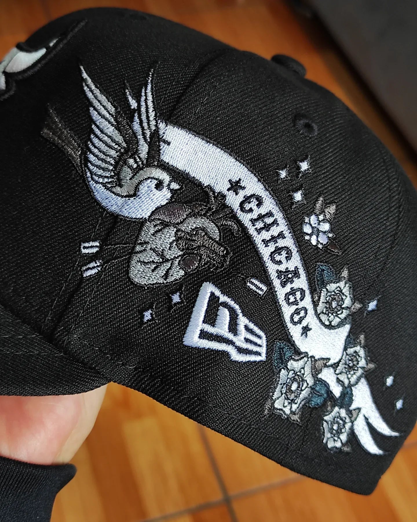 Gorra Chicago Bulls con parte inferior gris y parche lateral New Era 9Fifty Snapback - Negro/Blanco