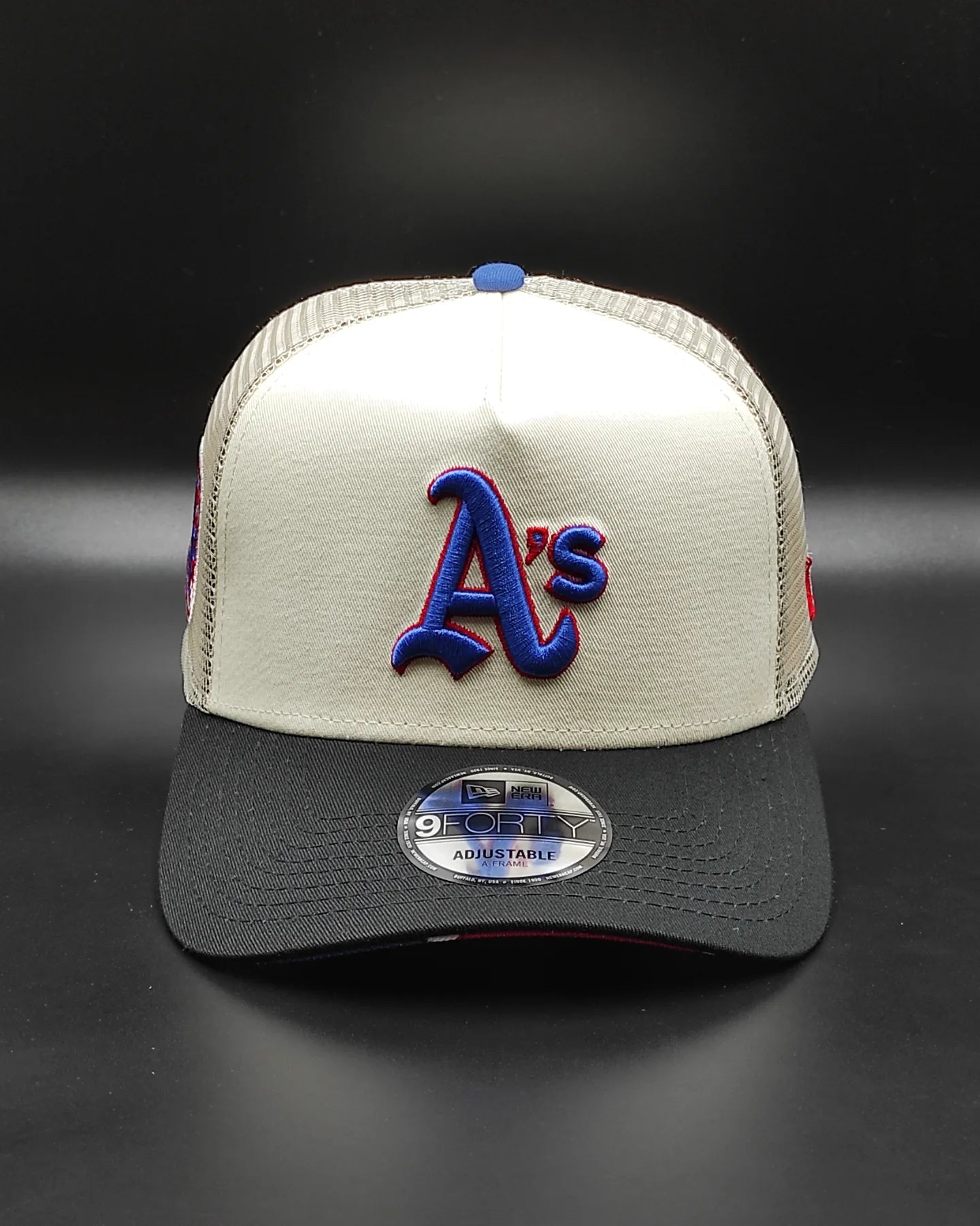 Gorra trucker snapback New Era Oakland Athletic 9 Forty A-FRAME