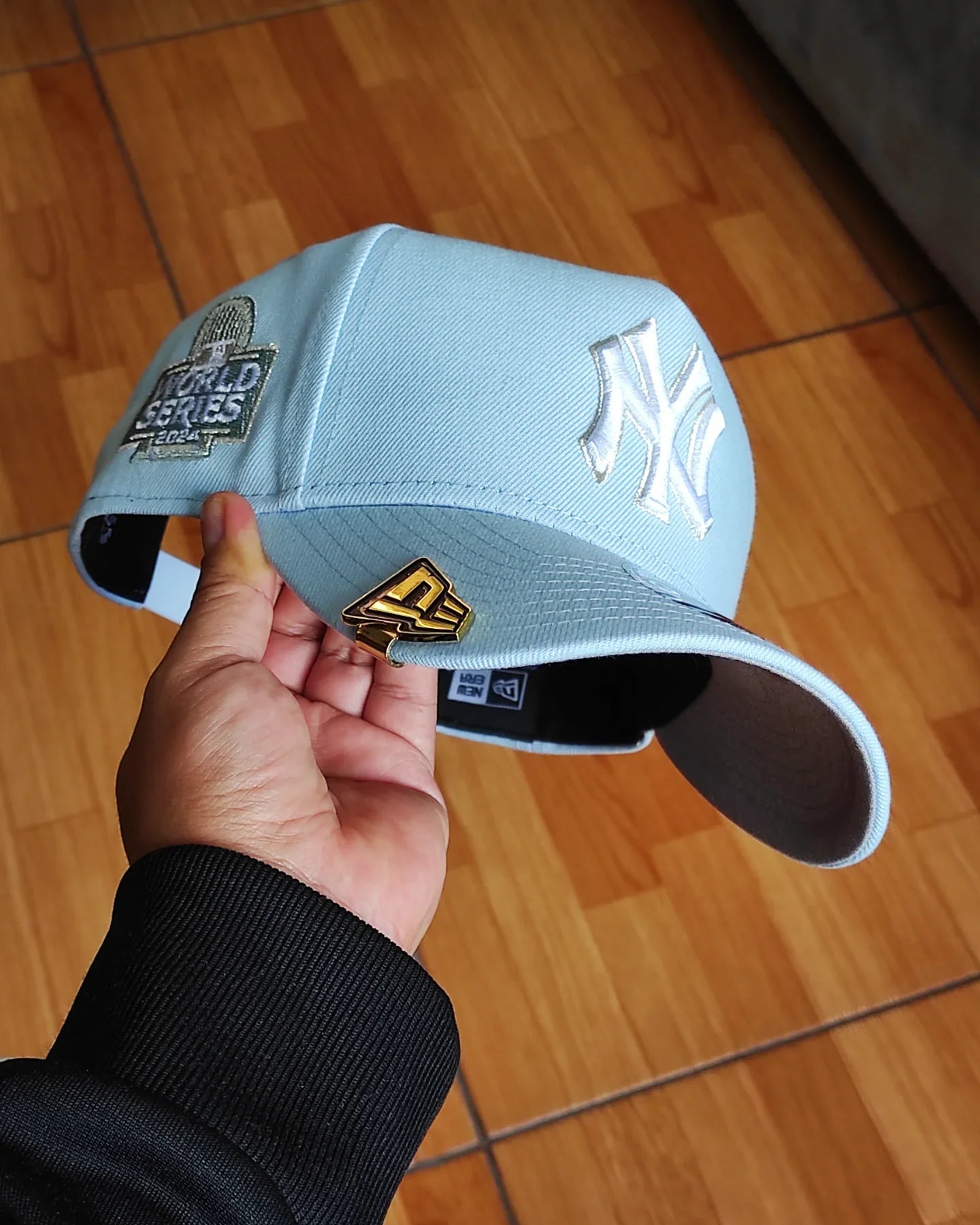 New Era New York Yankees Serie Mundial 2024 azul cielo 9 FORTY A-FRAME