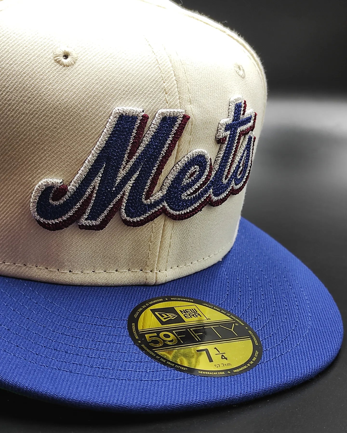 New Era 59 FIFTY Cadena bordada New York Mets - blanco - azul royal