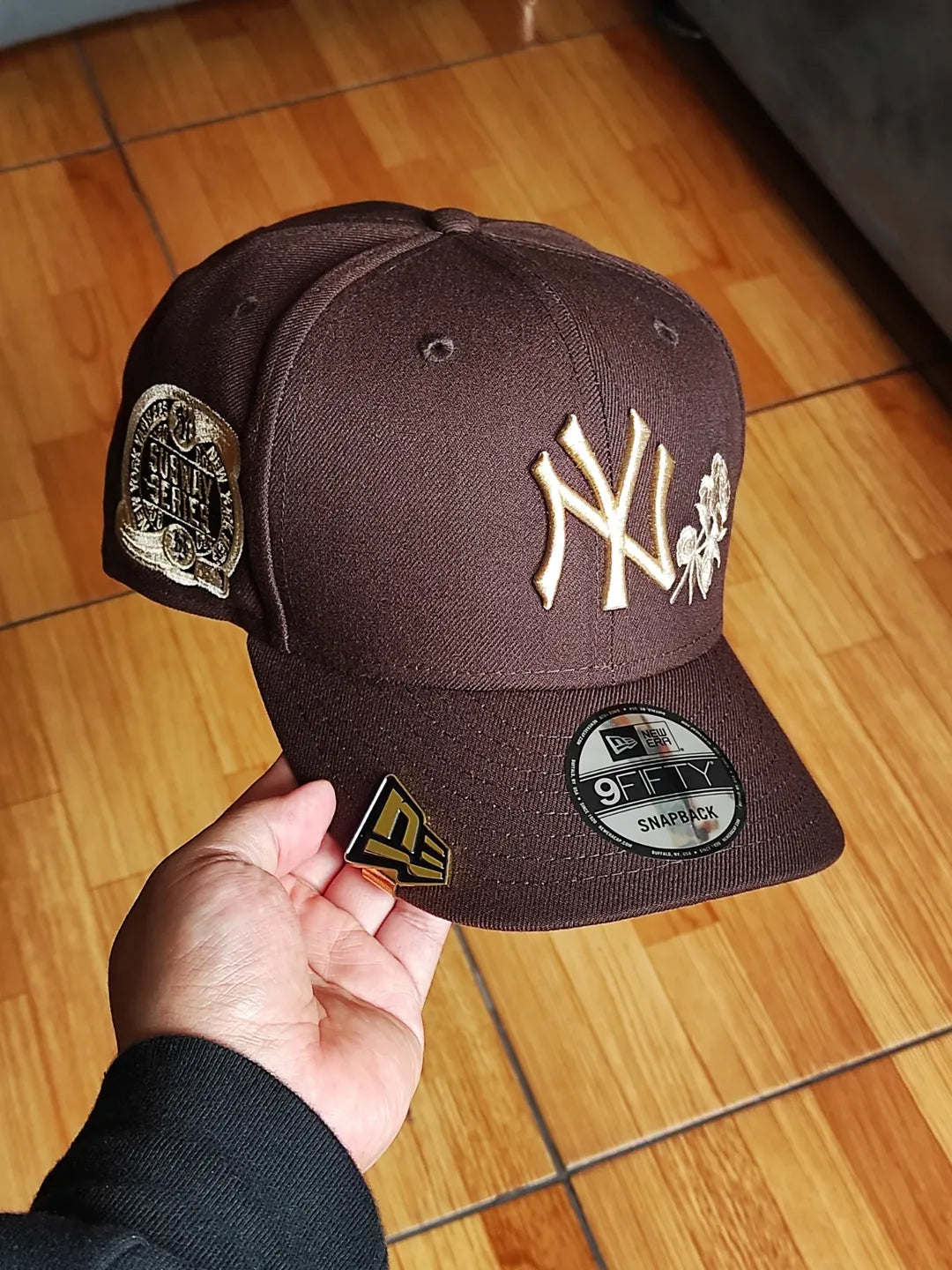 New Era New York Yankees Subway Series gorra snapback 9FIFTY marrón rosado