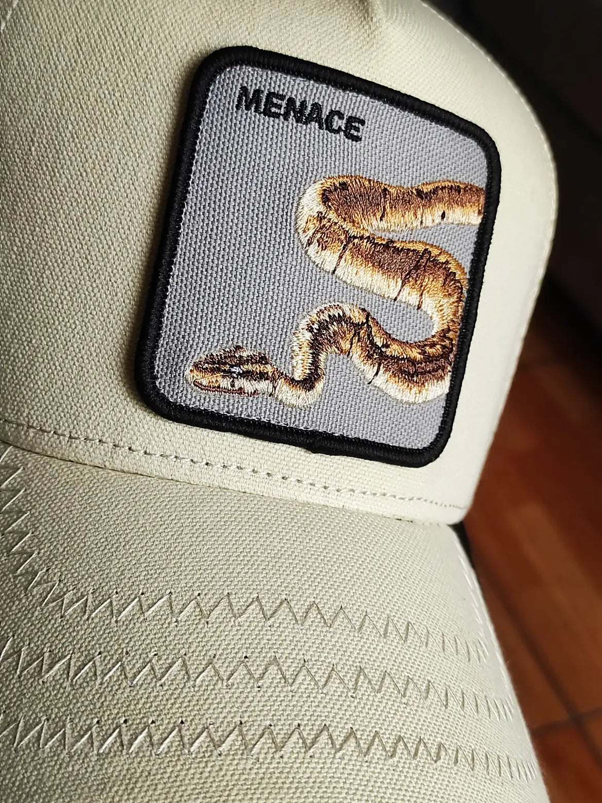 trucker beige snake Menace Deadly Companion Core Canvas The Farm de Goorin Bros