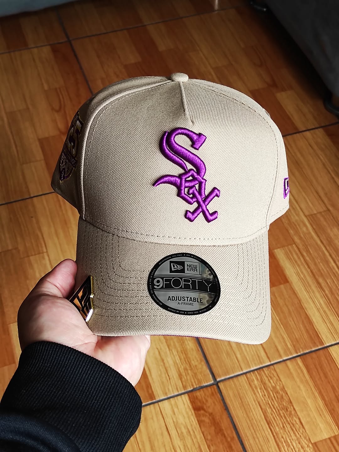 New Era Chicago White Sox 125 aniversario camel 🍇 9forty A-FRAME Snapback