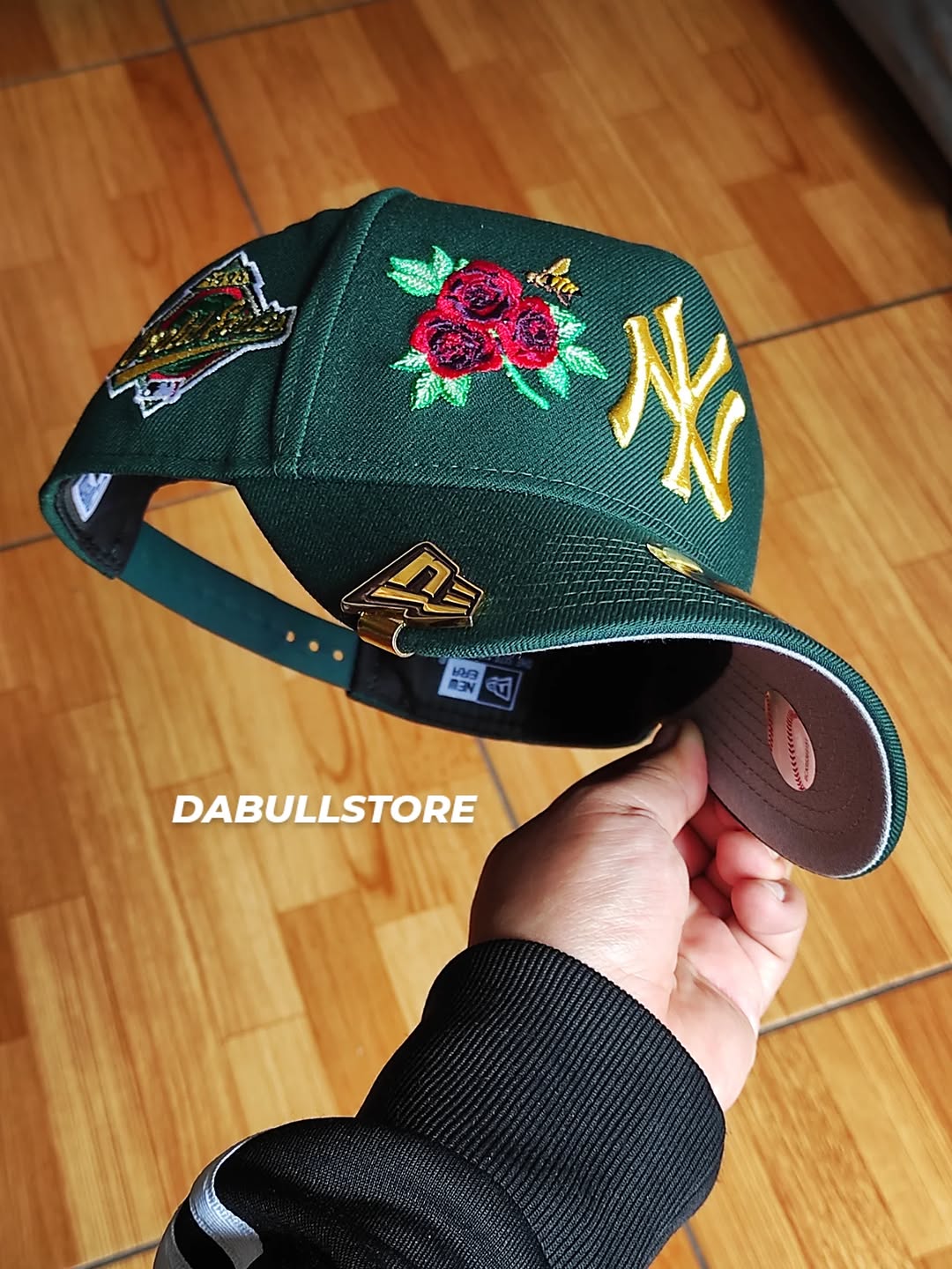 Gorra New Era New York Yankees World Series 1996 verde oscuro rosa 9forty A-FRAME