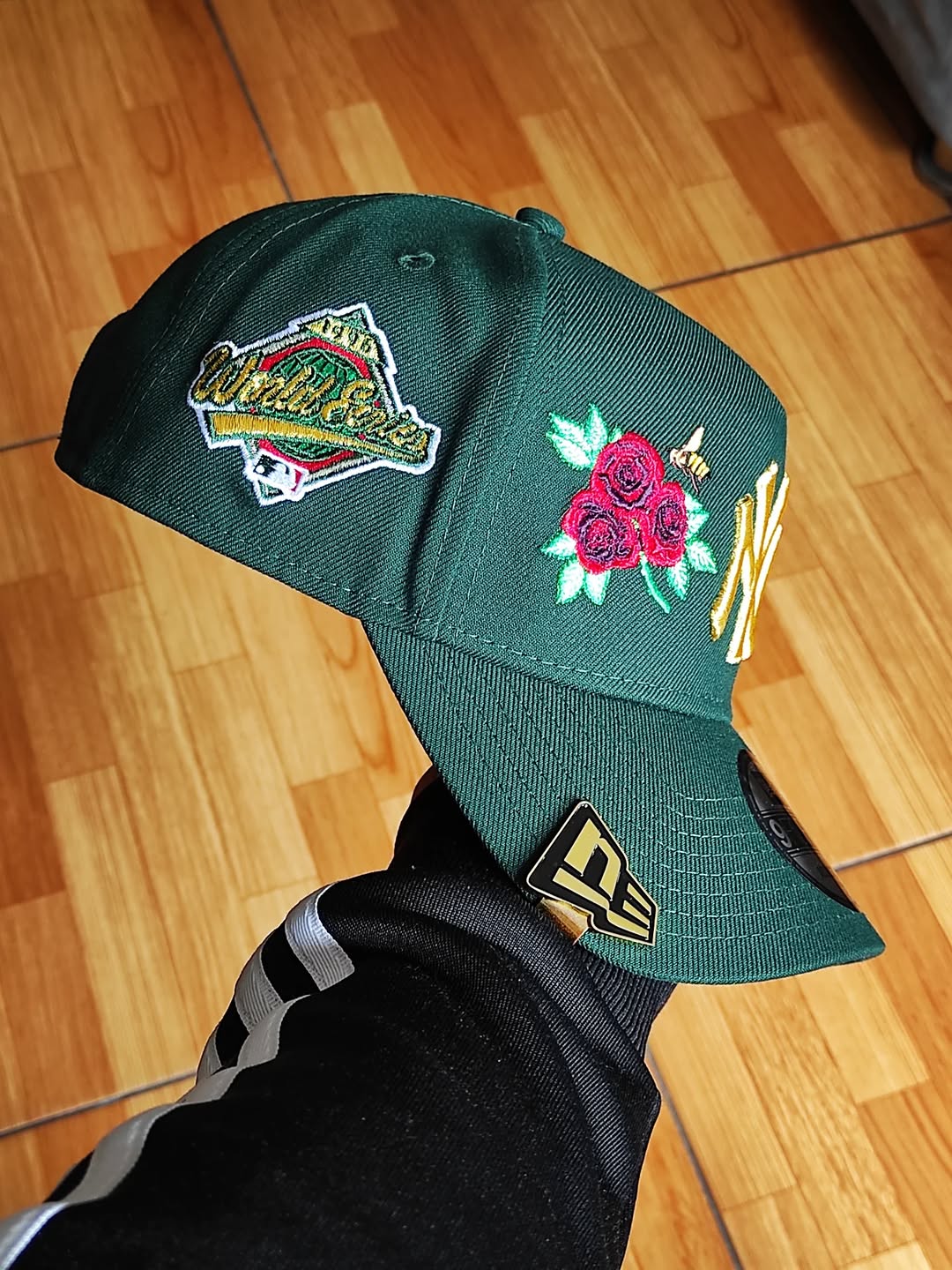 Gorra New Era New York Yankees World Series 1996 verde oscuro rosa 9forty A-FRAME