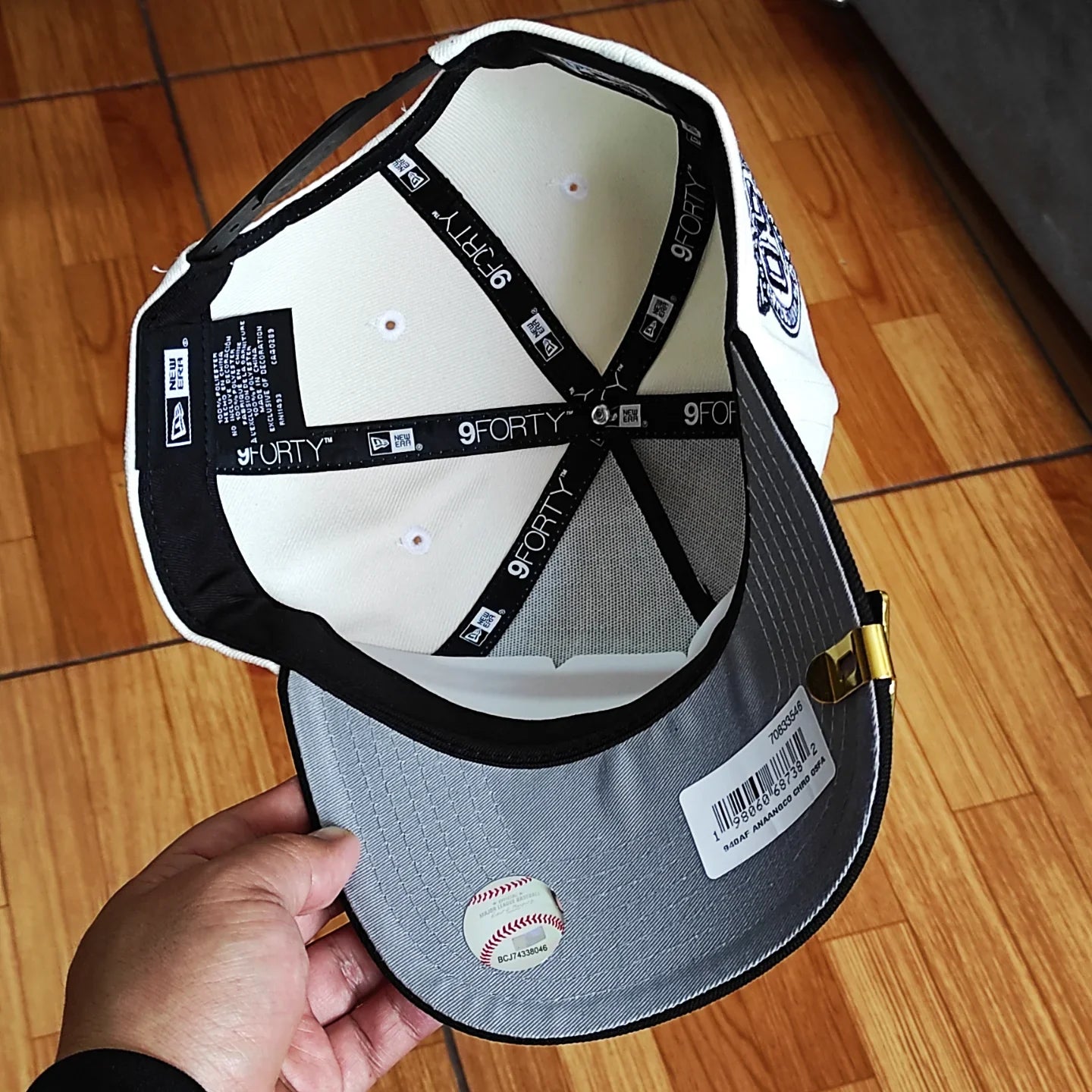Gorra Snapback New Era Anaheim Angels Upside Down Chrome Black 2 Tone 50 Aniversario 9Forty A-Frame