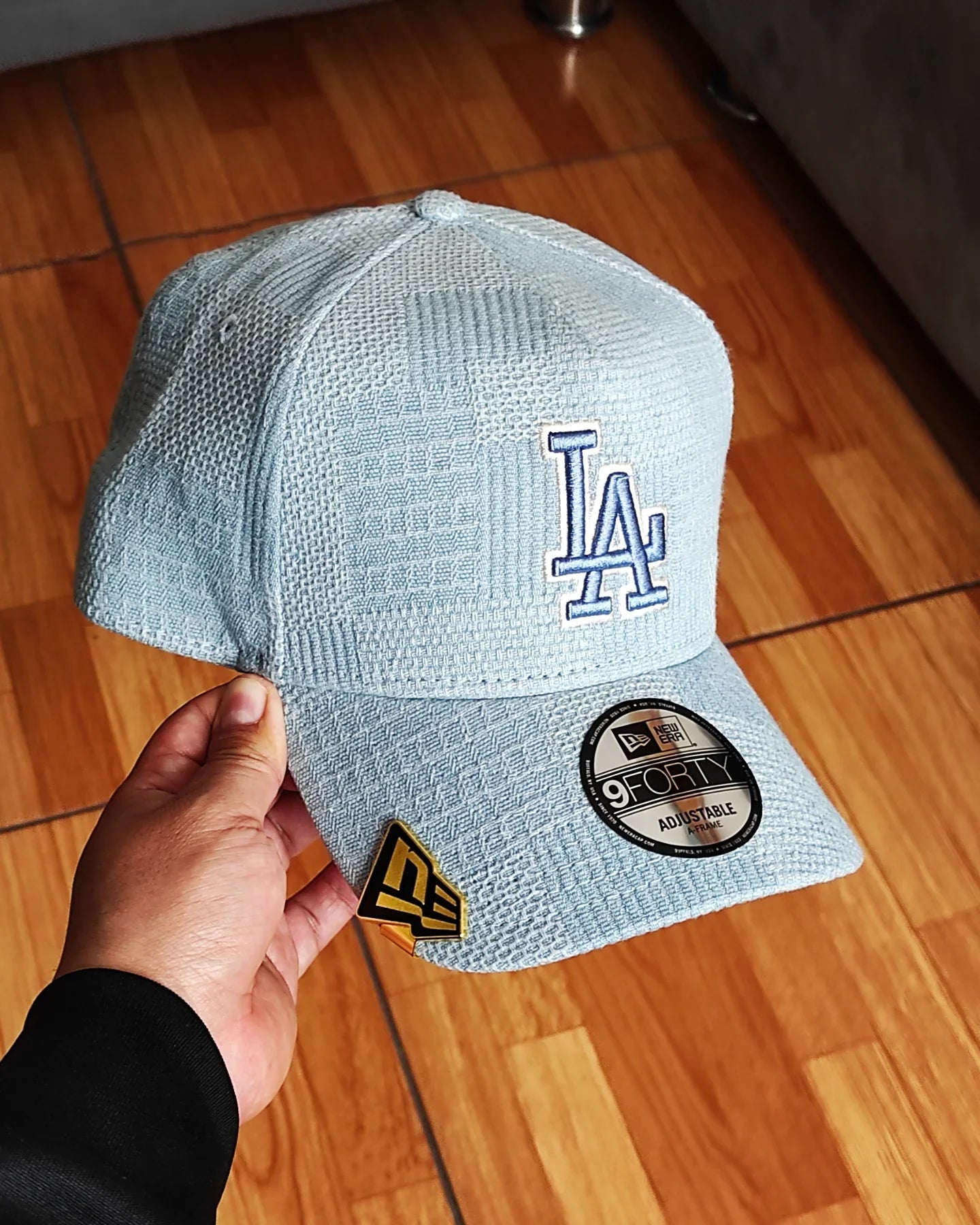 Gorra New Era Los Angeles Dodgers Denim Logo Essentials 9FORTY A-Frame