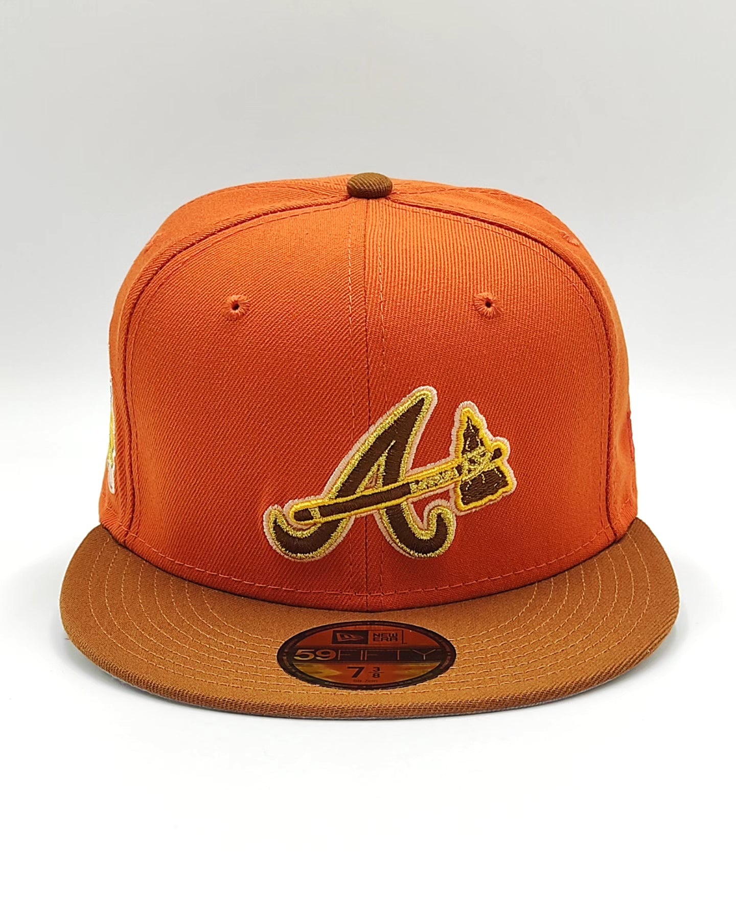 Gorra ajustada 59fifty New Era Atlanta Braves All Star Game 2000 Golden Rust Two Tone Edition