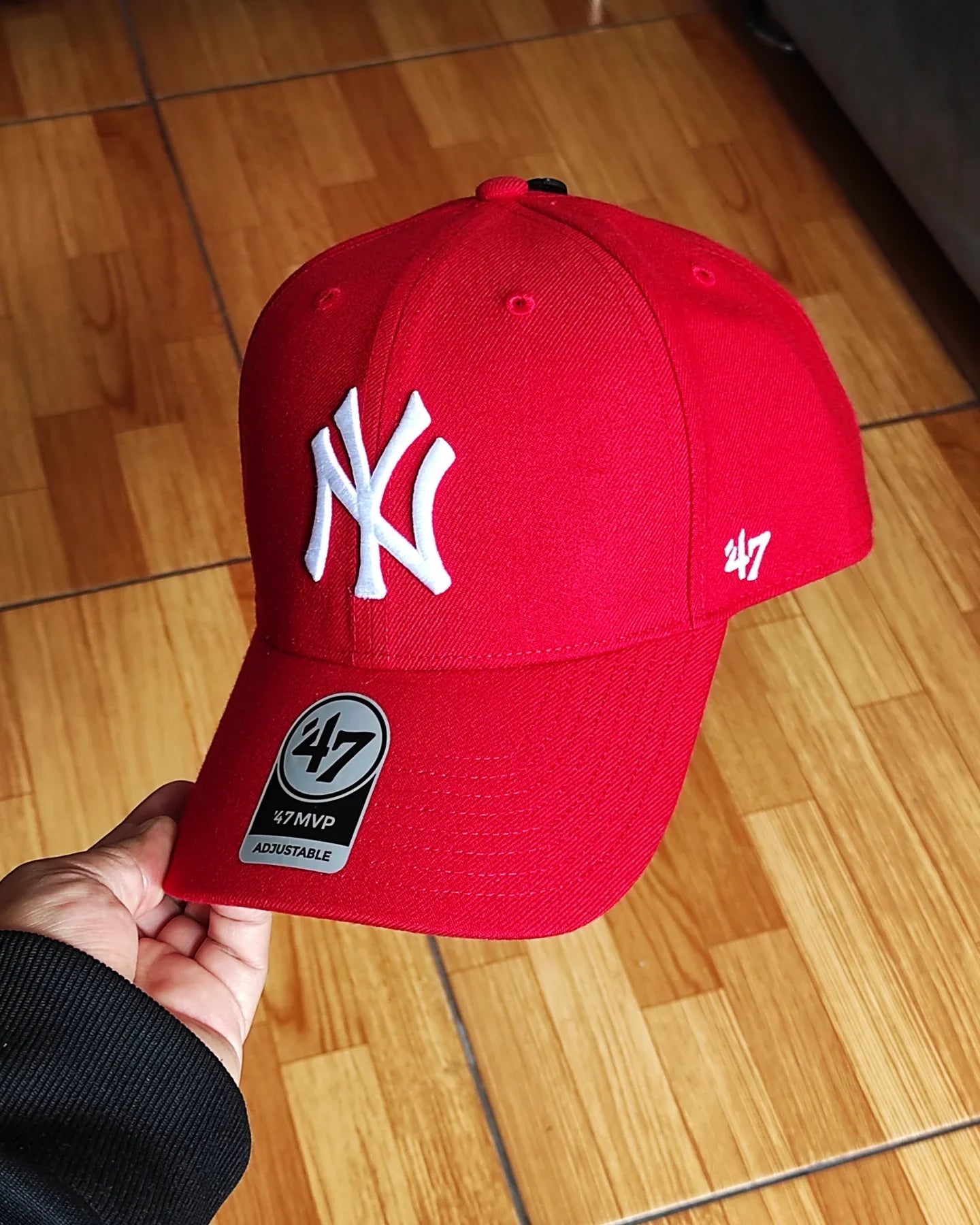 Gorra ajustable MVP roja de los New York Yankees de 47 Brand