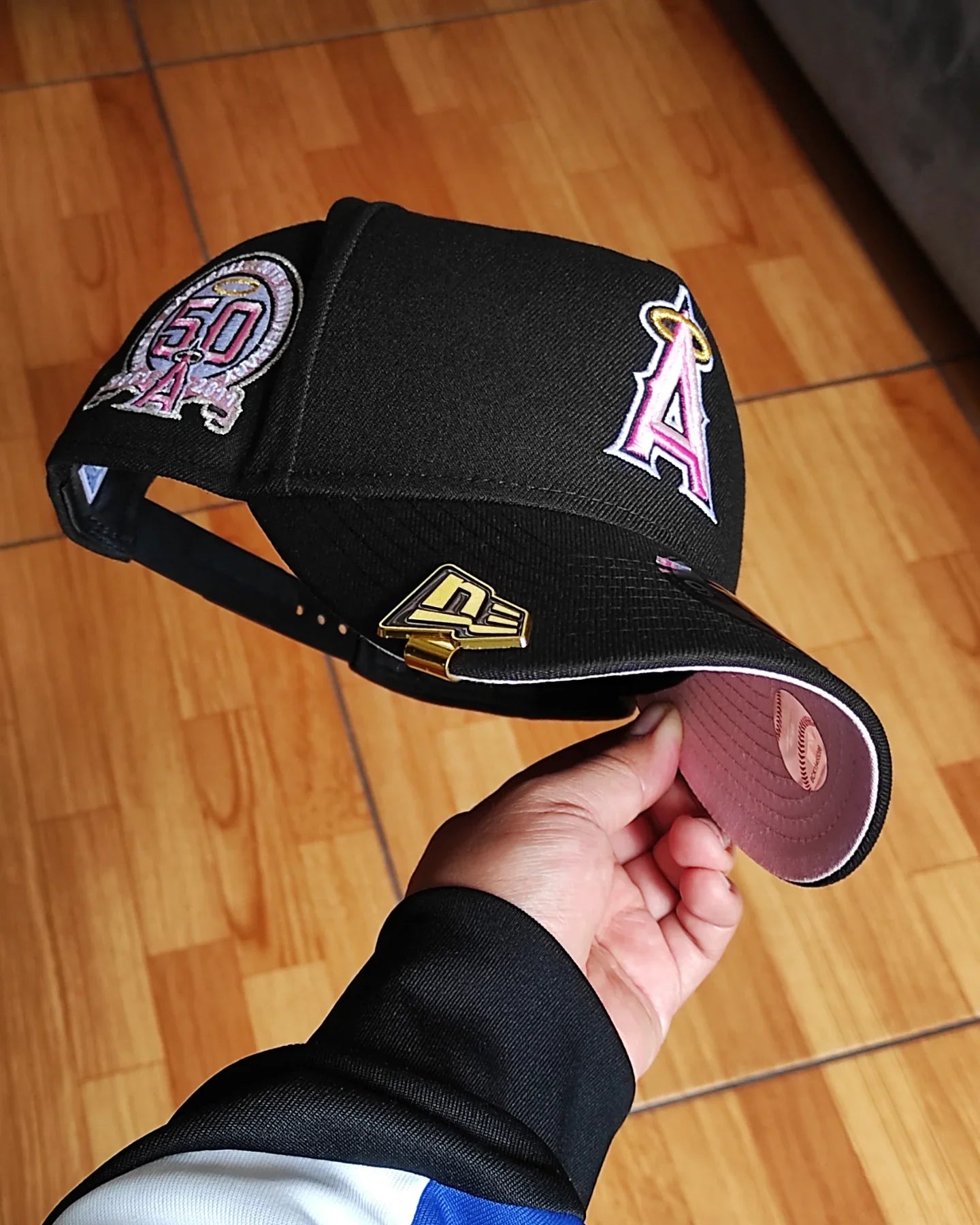 New Era Anaheim Angels 50.º aniversario negra/pino 9FORTY A-FRAME