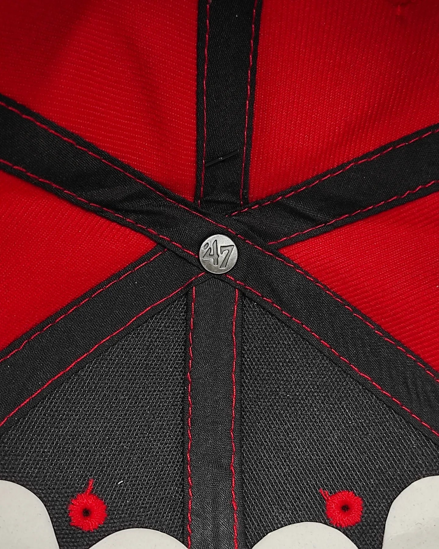 47brand New York Yankees clásica color Rojo strapback
