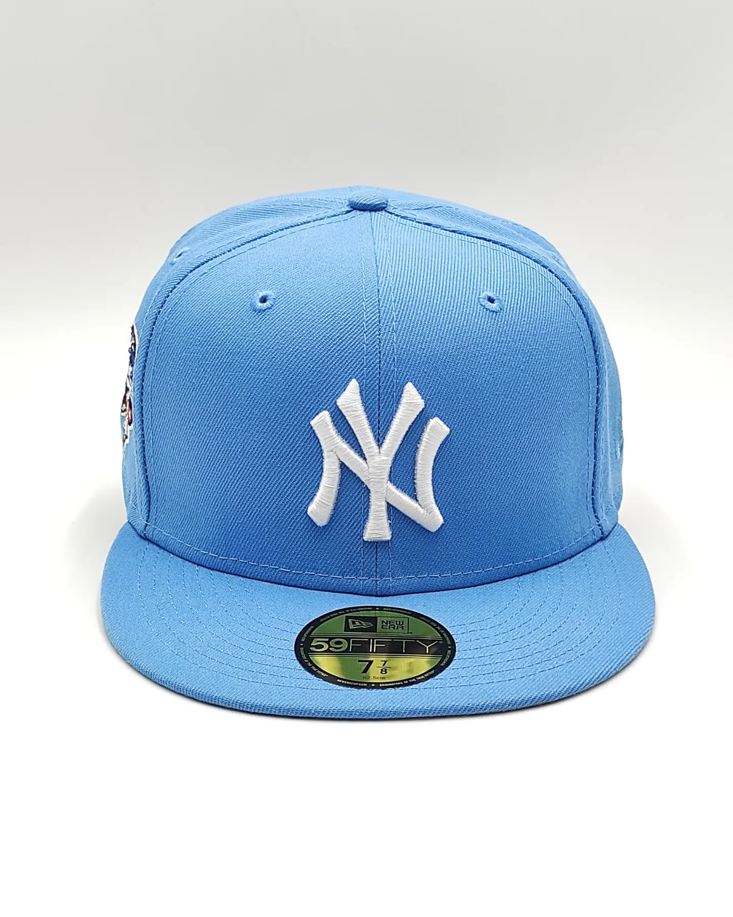Gorra New Era 59 fifty New York Yankees azul cielo World Series
