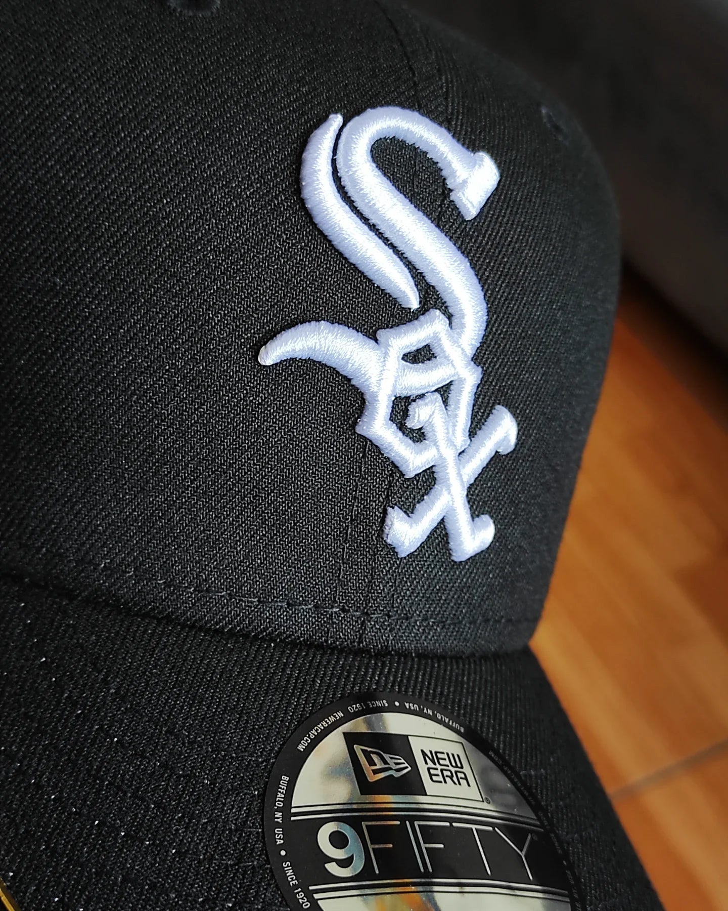 Gorra New Era Chicago White Sox World Series negra y roja 9FIFTY Snapback