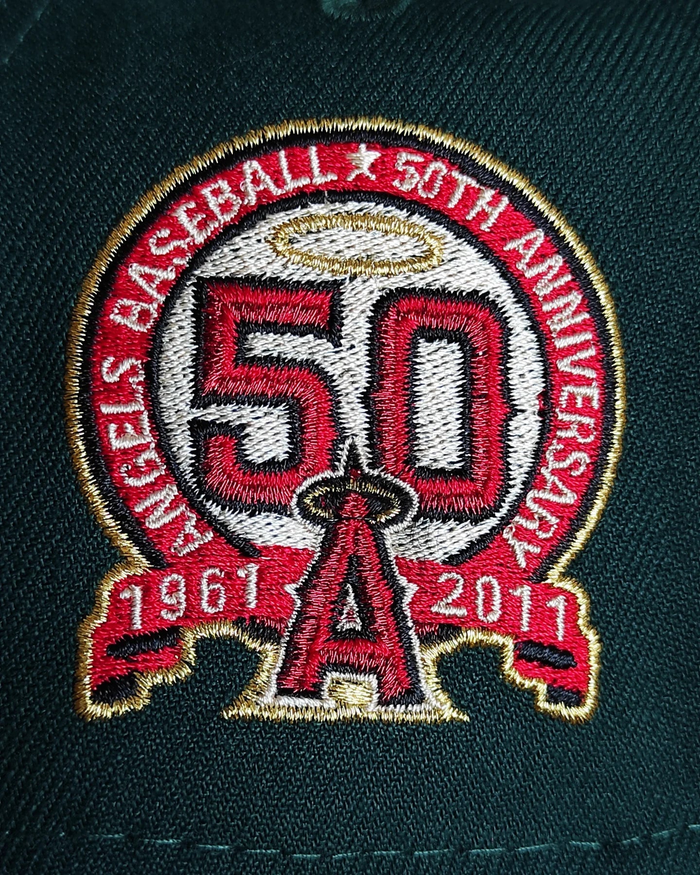 New Era Anaheim Angels 50 aniversario verde oscuro 9FORTY A-FRAME SNAPBACK