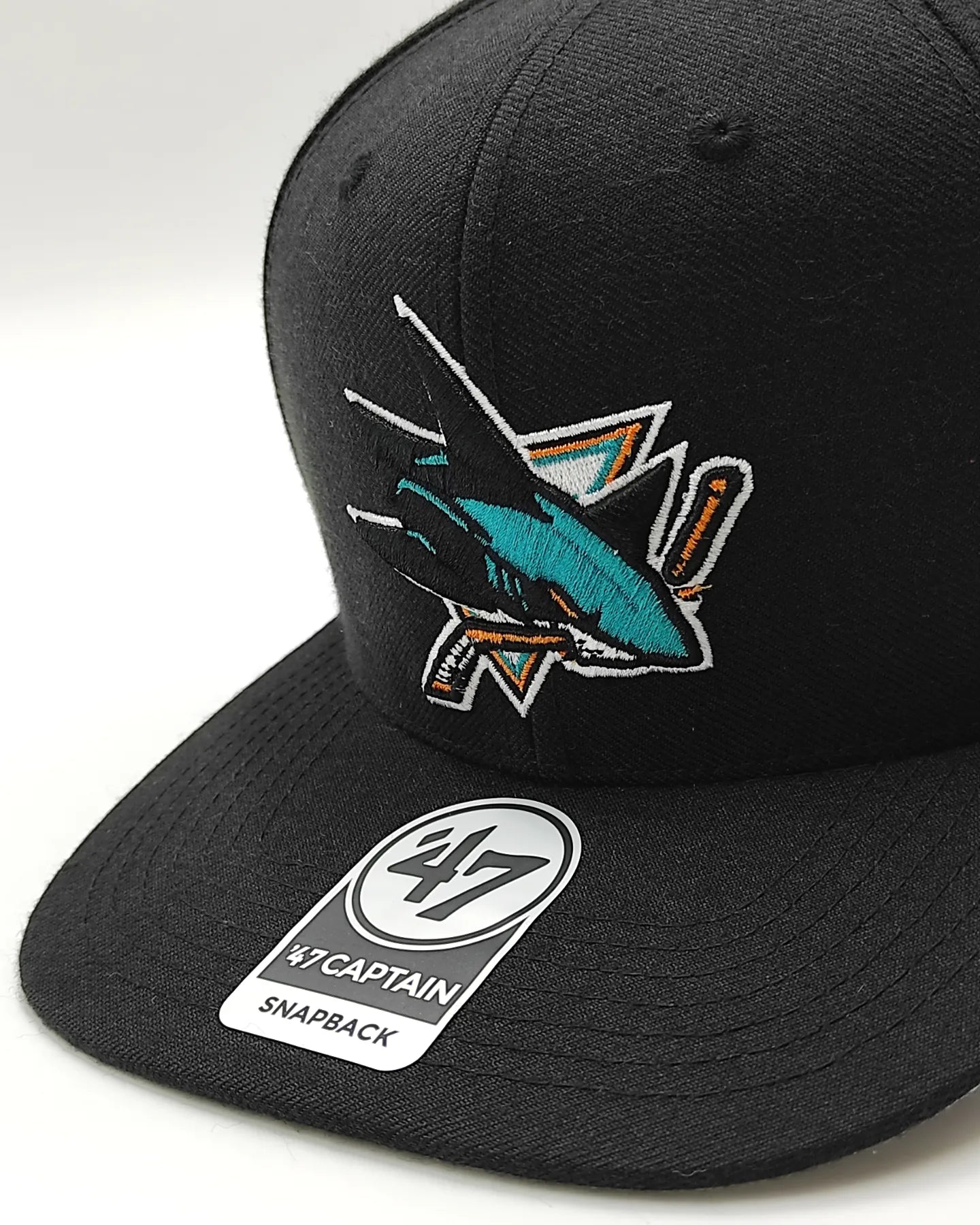 Gorra ajustable 47brand San Jose Sharks Captain negra