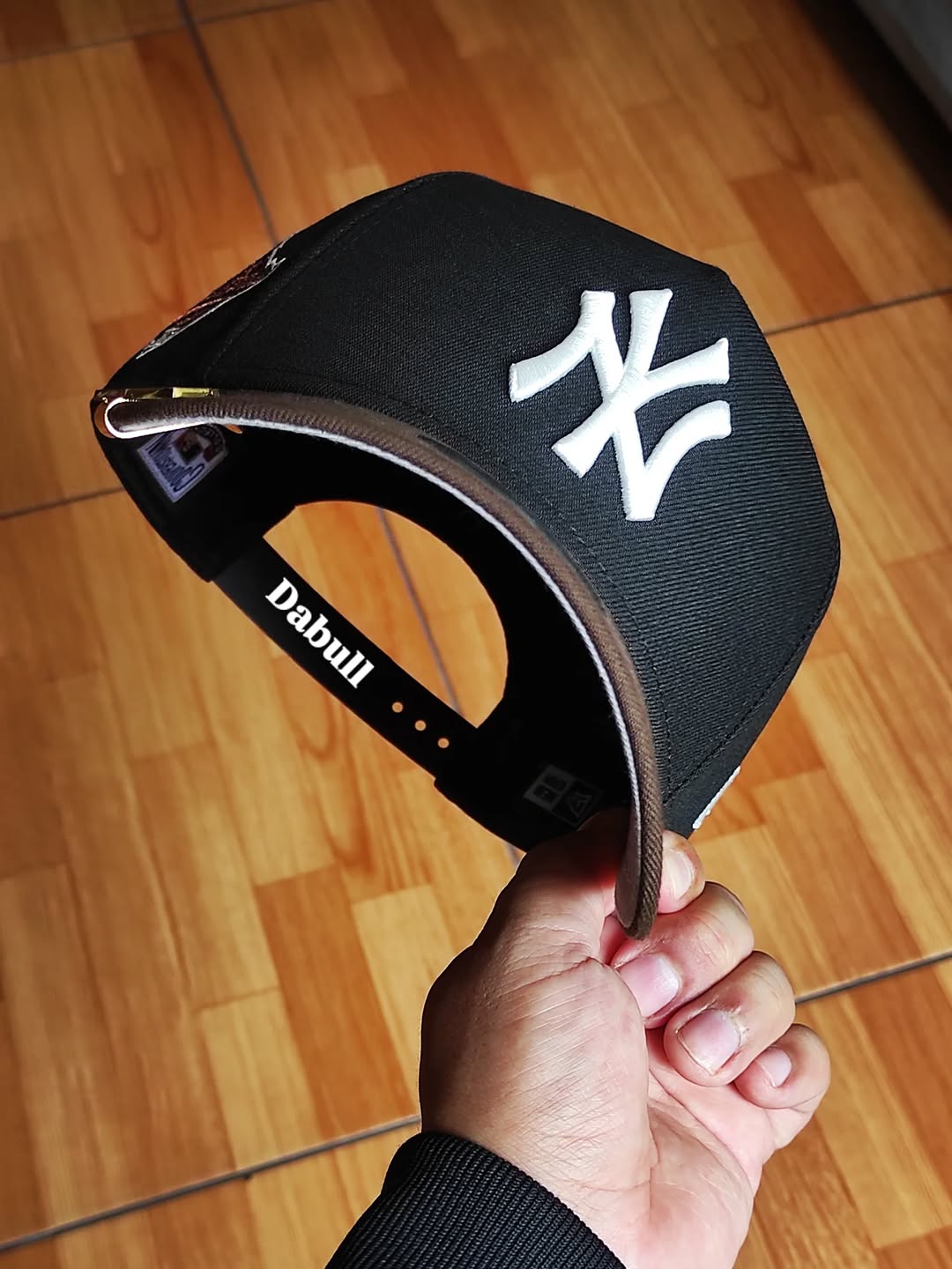 New Era New York Yankees Serie Mundial Negra Marrón 9FORTY A-FRAME Snapback