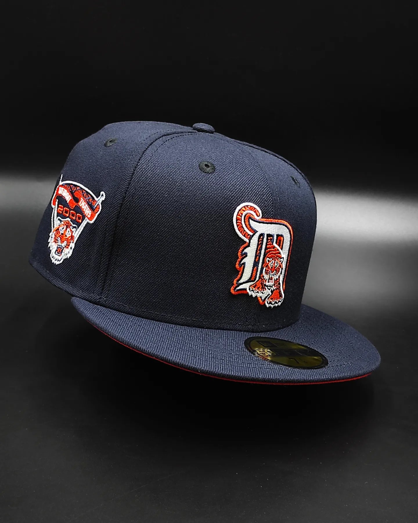 Gorra ajustada 59fifty New Era Detroit Tigers edición naranja marino 2000
