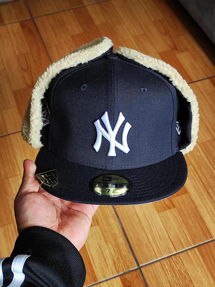 New York Yankees 96 World Series Dogear New Era 59Fifty Ajustada - Azul marino, Blanco, Gris