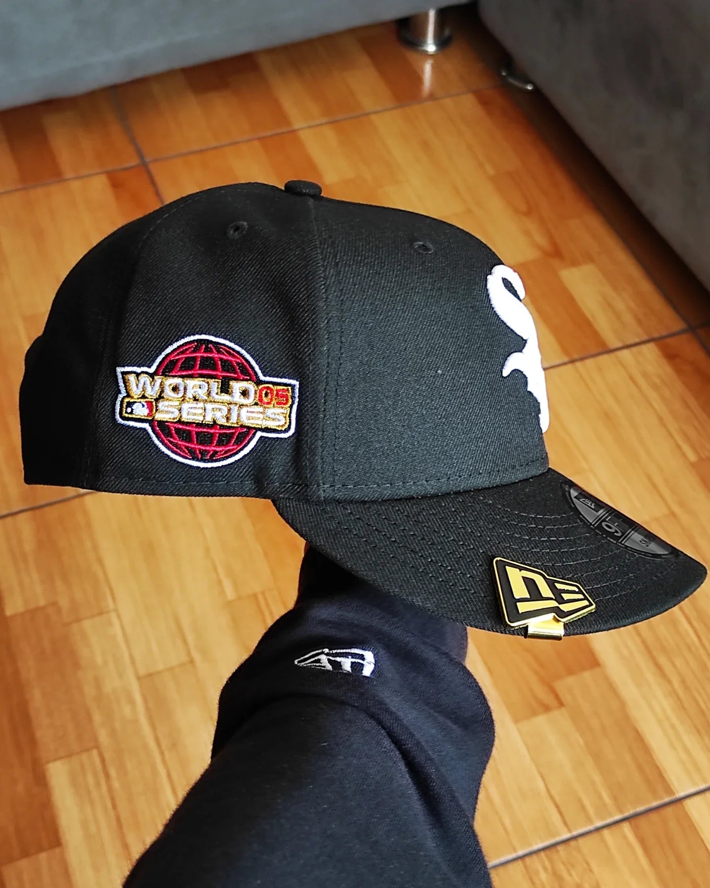 Gorra New Era Chicago White Sox World Series negra y roja 9FIFTY Snapback