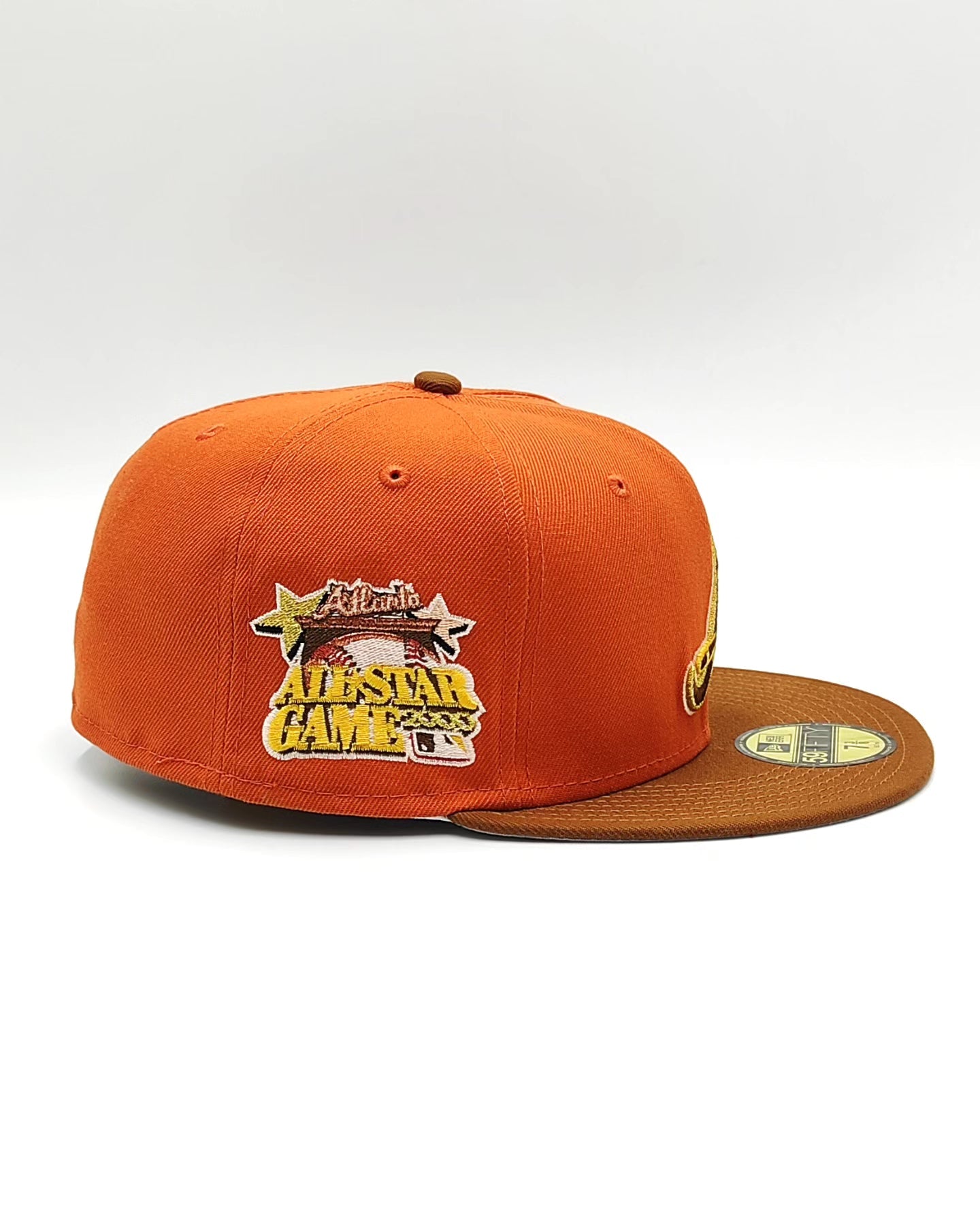 Gorra ajustada 59fifty New Era Atlanta Braves All Star Game 2000 Golden Rust Two Tone Edition