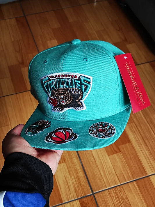 Gorra snapback Vancouver Grizzlies Mitchell & Ness NBA FRONT LOADED