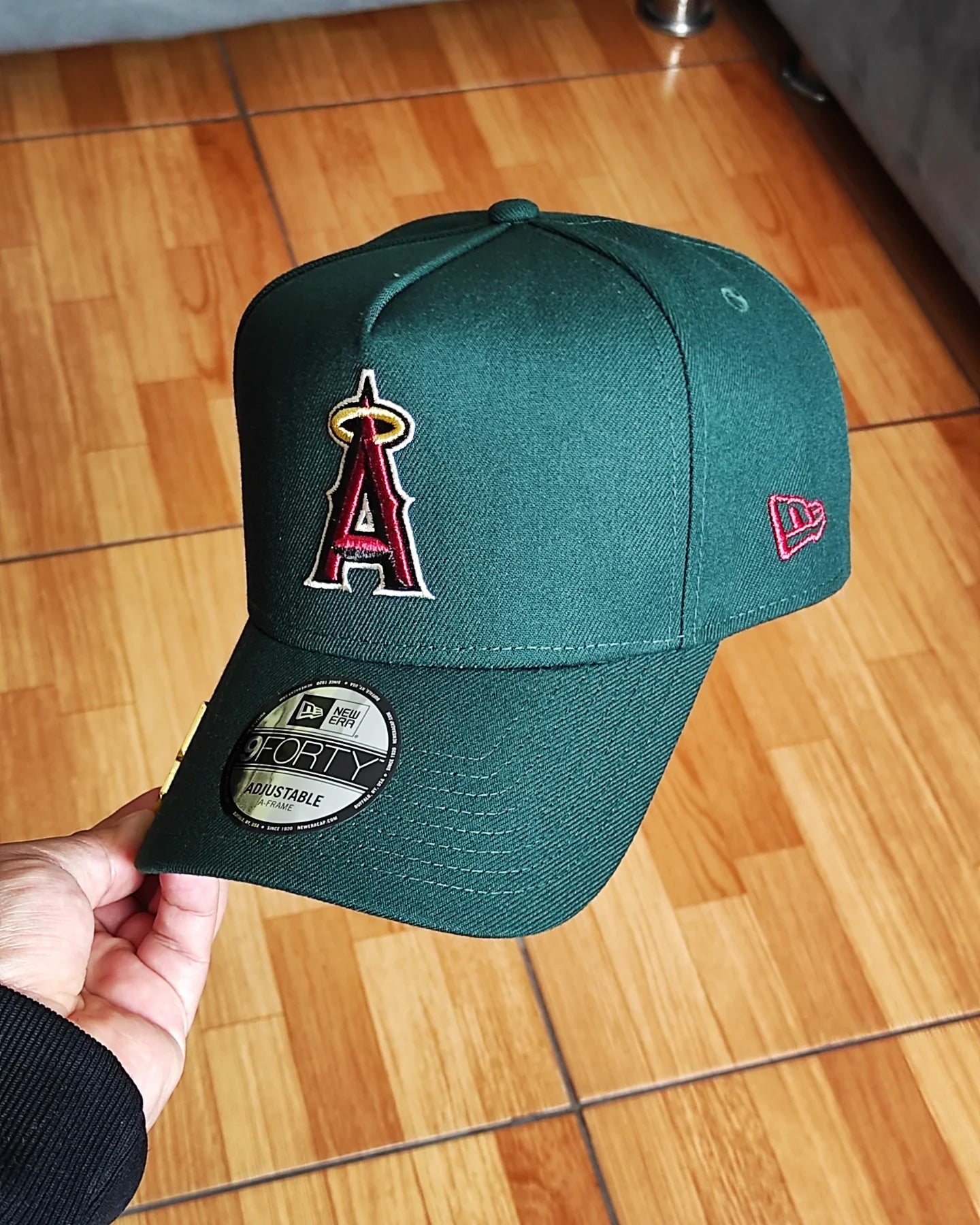 New Era Anaheim Angels 50 aniversario verde oscuro 9FORTY A-FRAME SNAPBACK