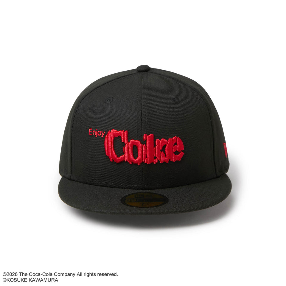 Coca-Cola x New Era 59FIFTY designed by Kosuke Kawamura – Black and Red