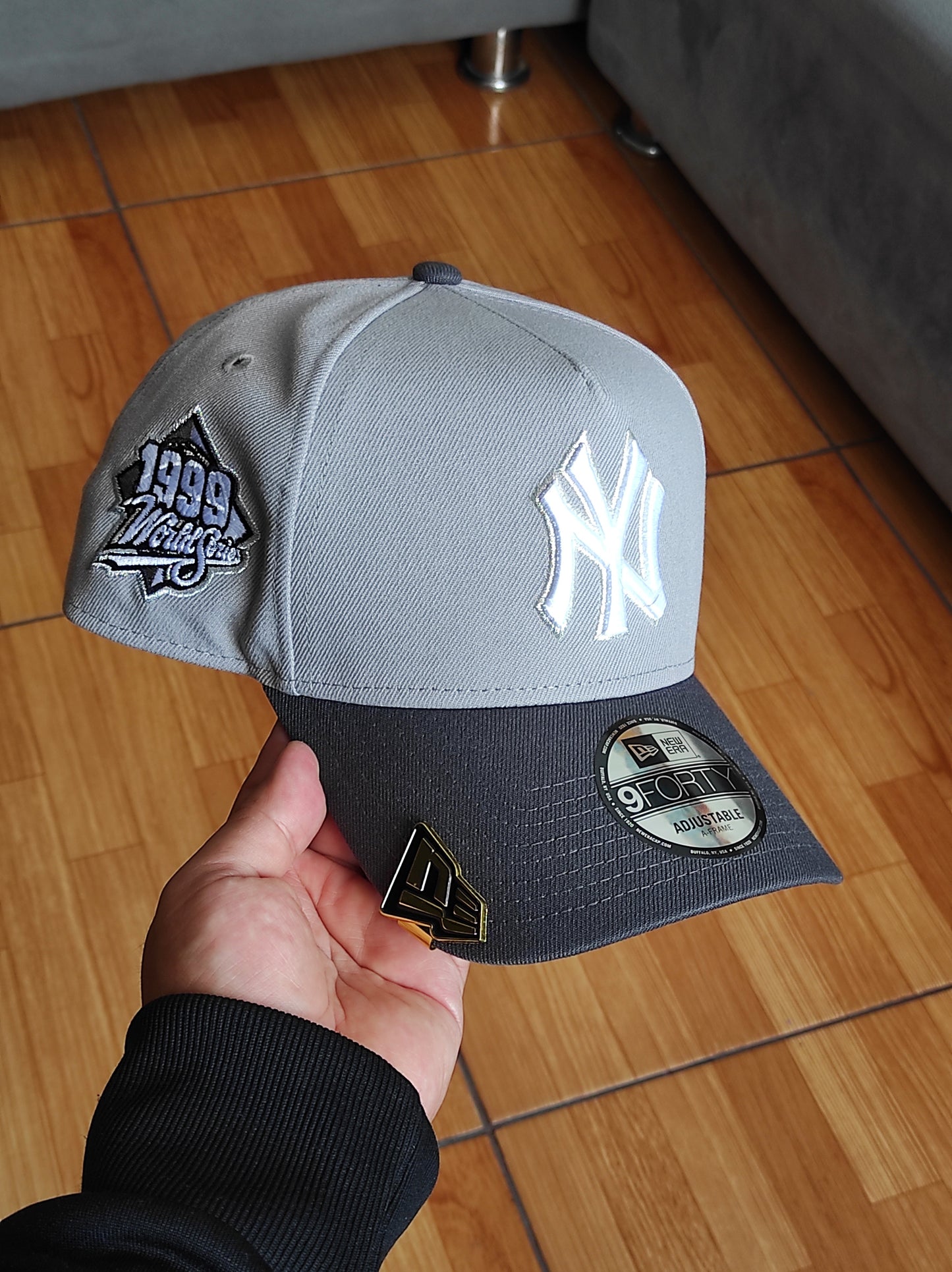 New Era New York Yankees Serie Mundial 1999 gris dos tonos 9FORTY A-FRAME